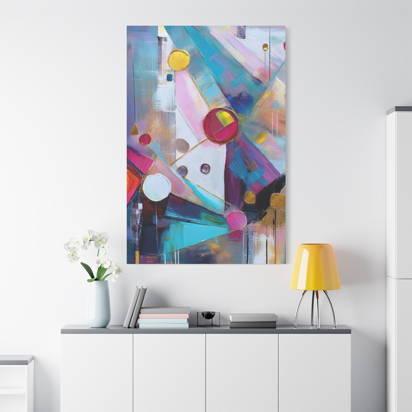 Abstract Oil Painting Print Canvas 20x24,20x30,24x30 24x32,24x36,30x40 32x48,36x48,40x60 Pine-Wood Inner Frame ABS-170