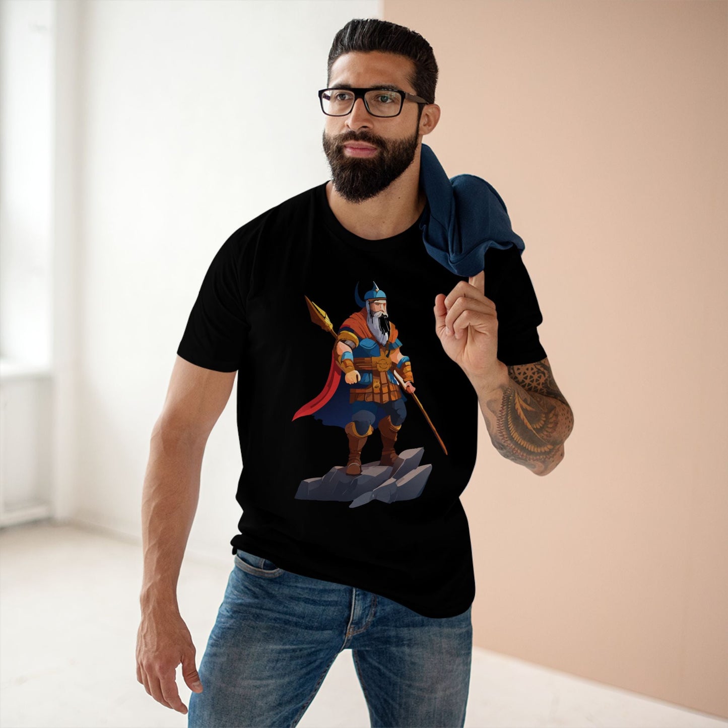 Viking Graphic Unisex 100 Cotton Staple Tee 3