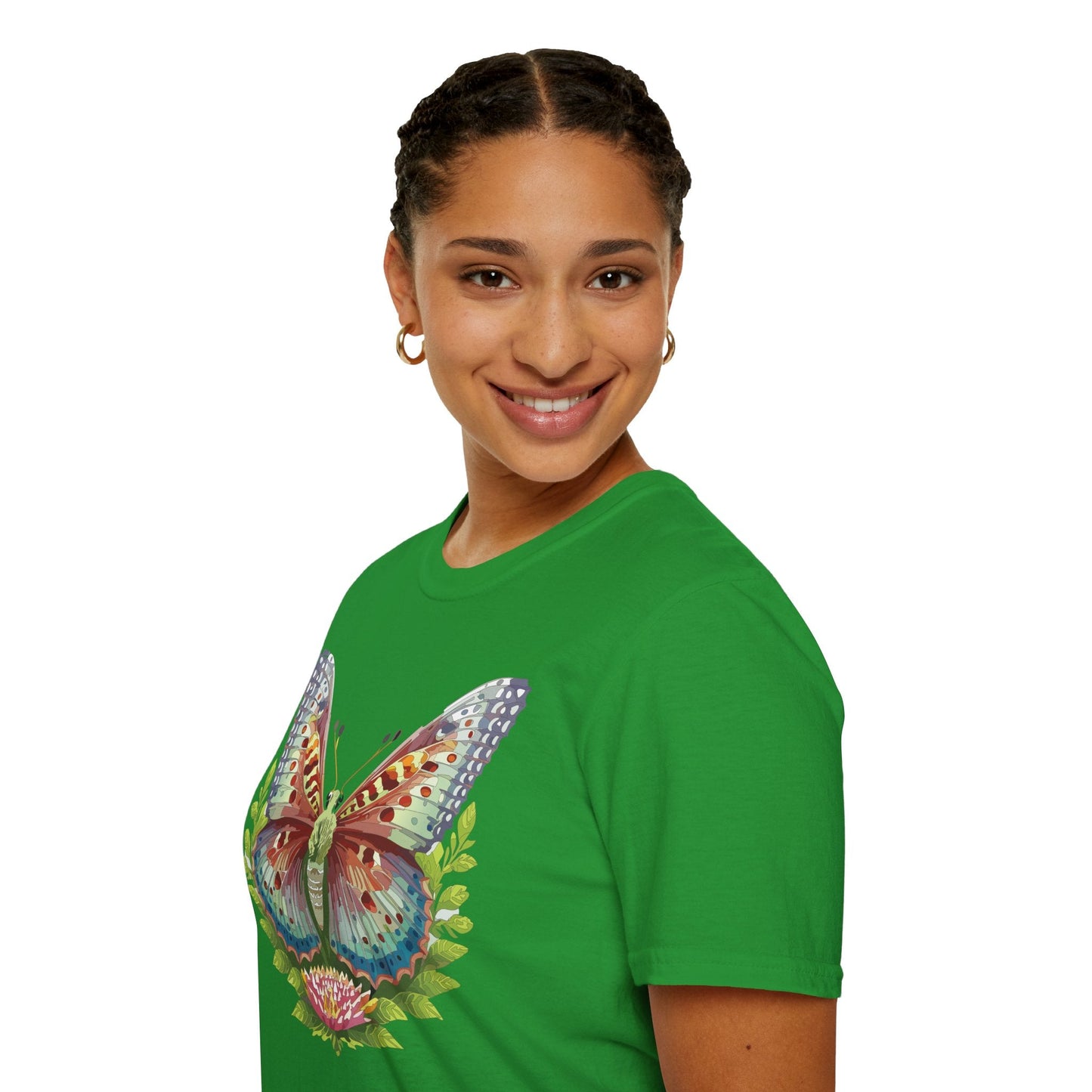 Butterfly Shirt Unisex T Shirt Gildan Softstyle 64000 Breathable Ring Spun Cotton Monarch Tee