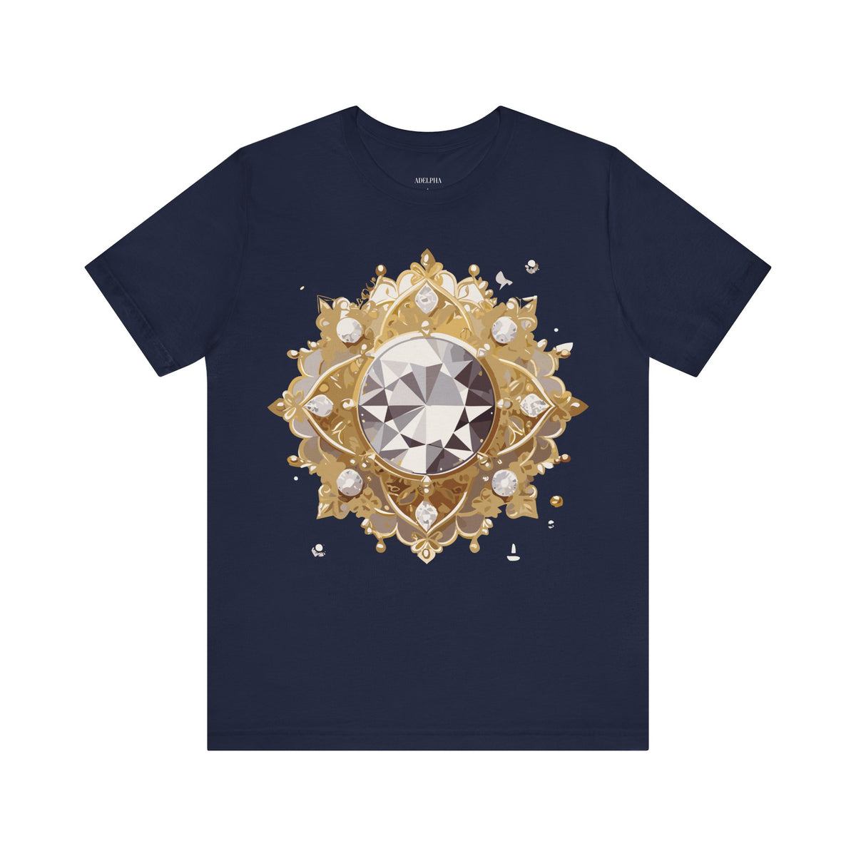 Jewelry Graphic Unisex Cotton Bella+Canvas Tee with Art Design n137