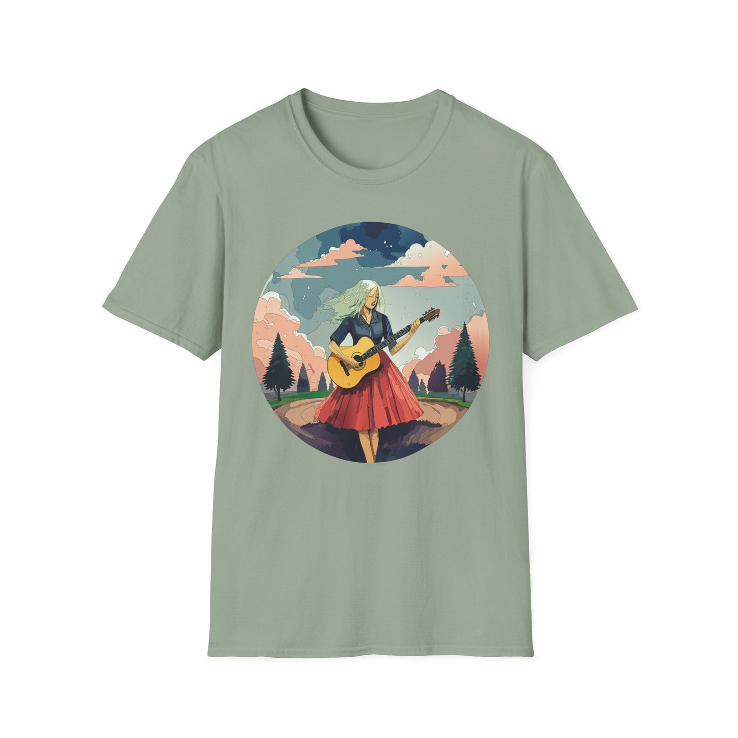 Womens Graphic T Shirt Art Design Ladies Tee Softstyle Gildan 64000 100 Percent Cotton
