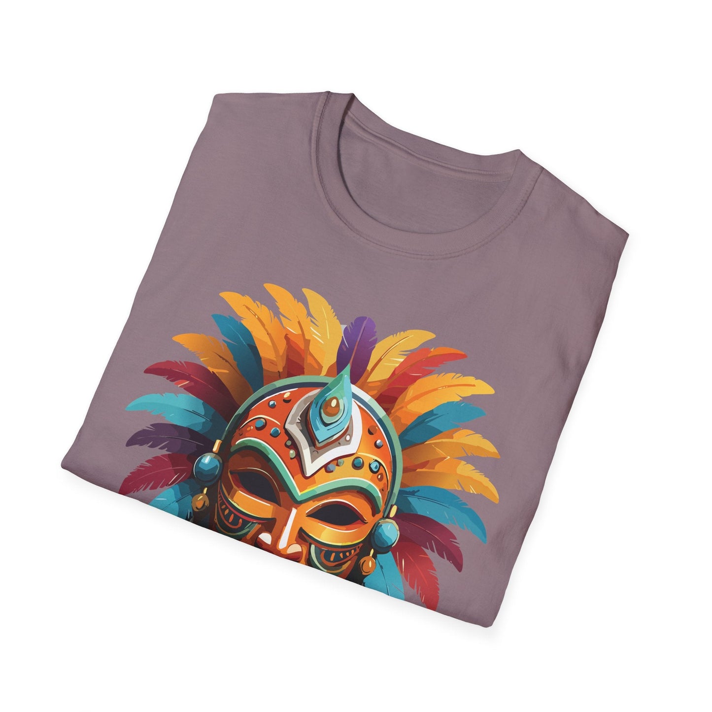 Mask Tee Shirt Unisex Softstyle 100 Percent Ring Spun Cotton Masquerade Tees For Comfort
