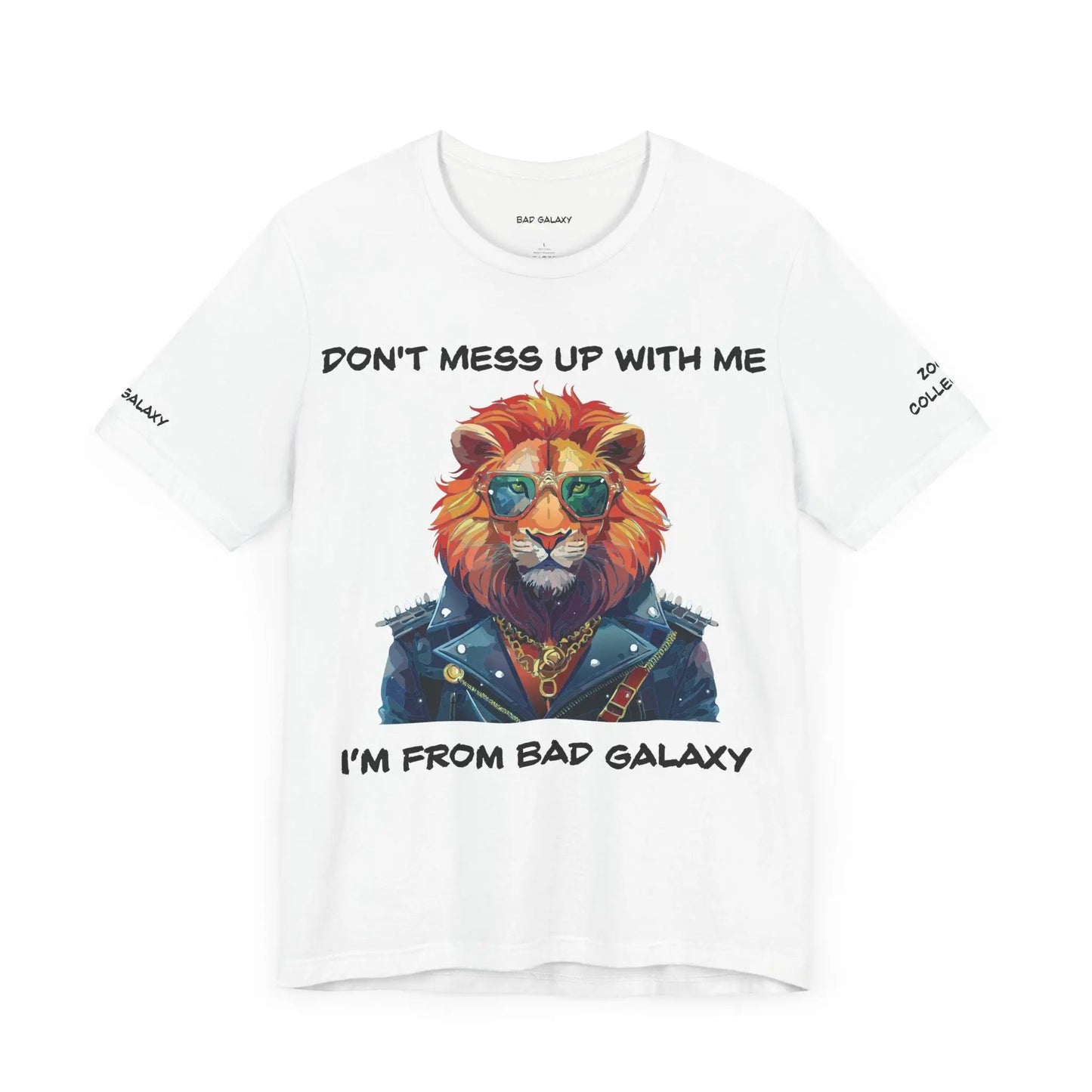 Bad Galaxy Animal T Shirt Made To Order 100 Percent Cotton Tee With Eco Friendly Inks Designed In US