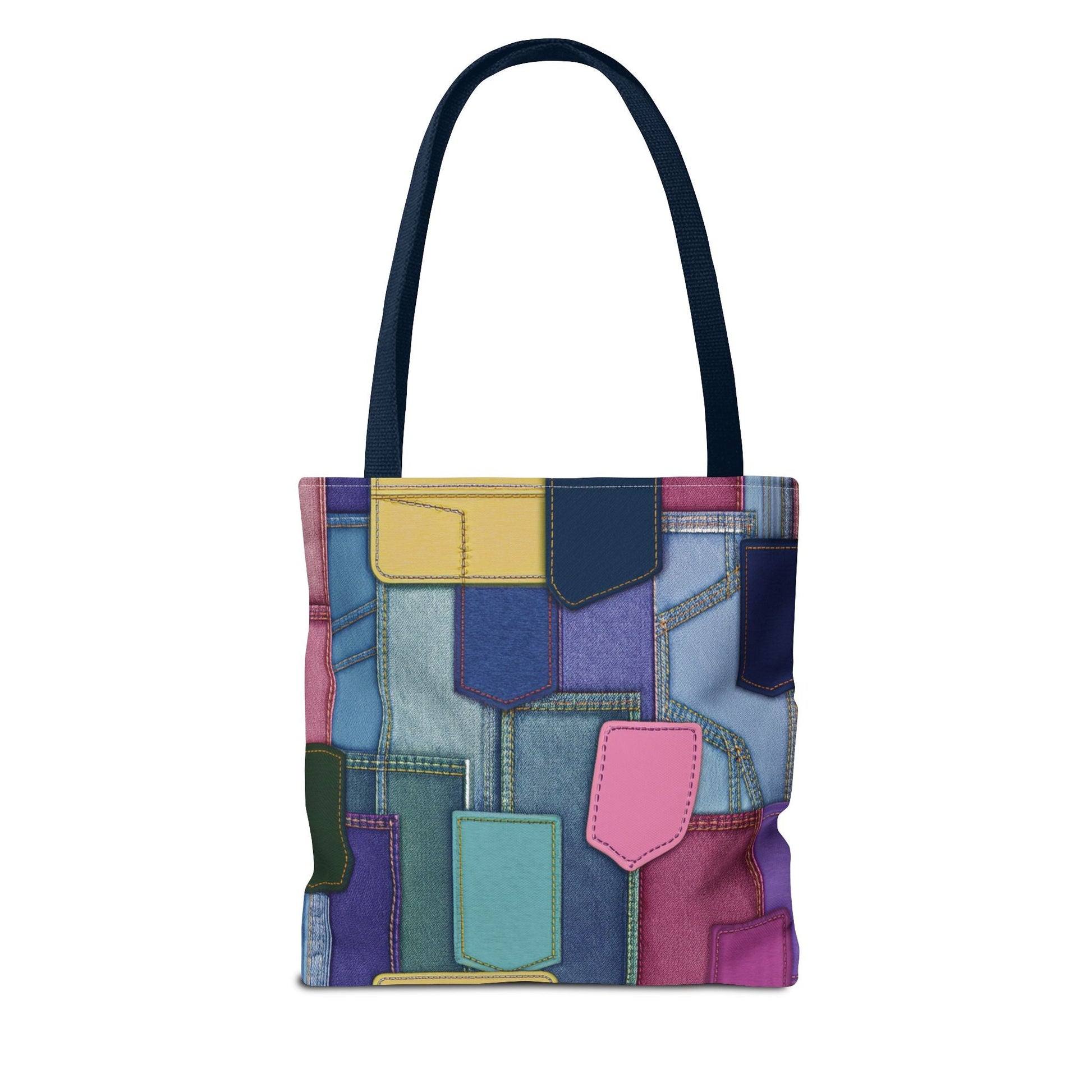 Denim Canvas Bag, Tote Bag Denim Printify