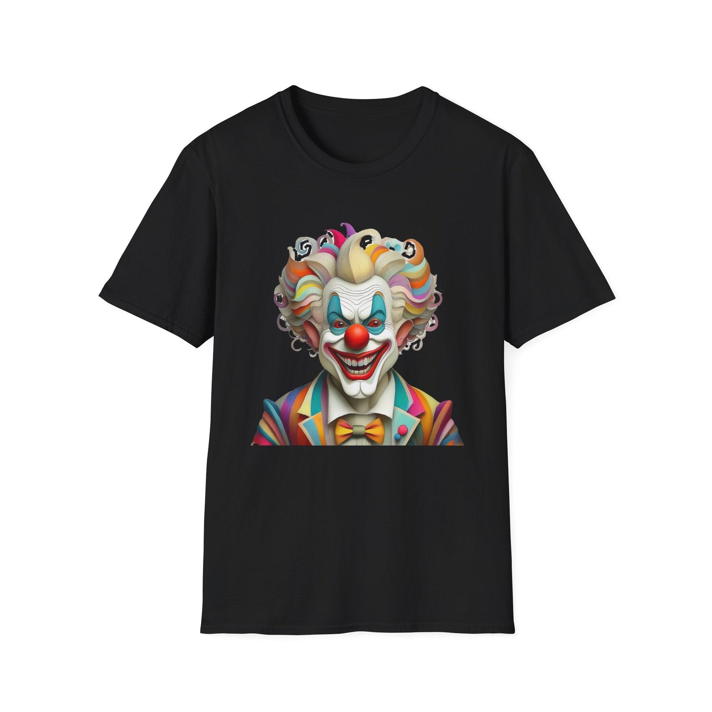 Clown Shirt Unisex T Shirt With Funny Man Circus Motif And Scary Man Design Graphic Print
