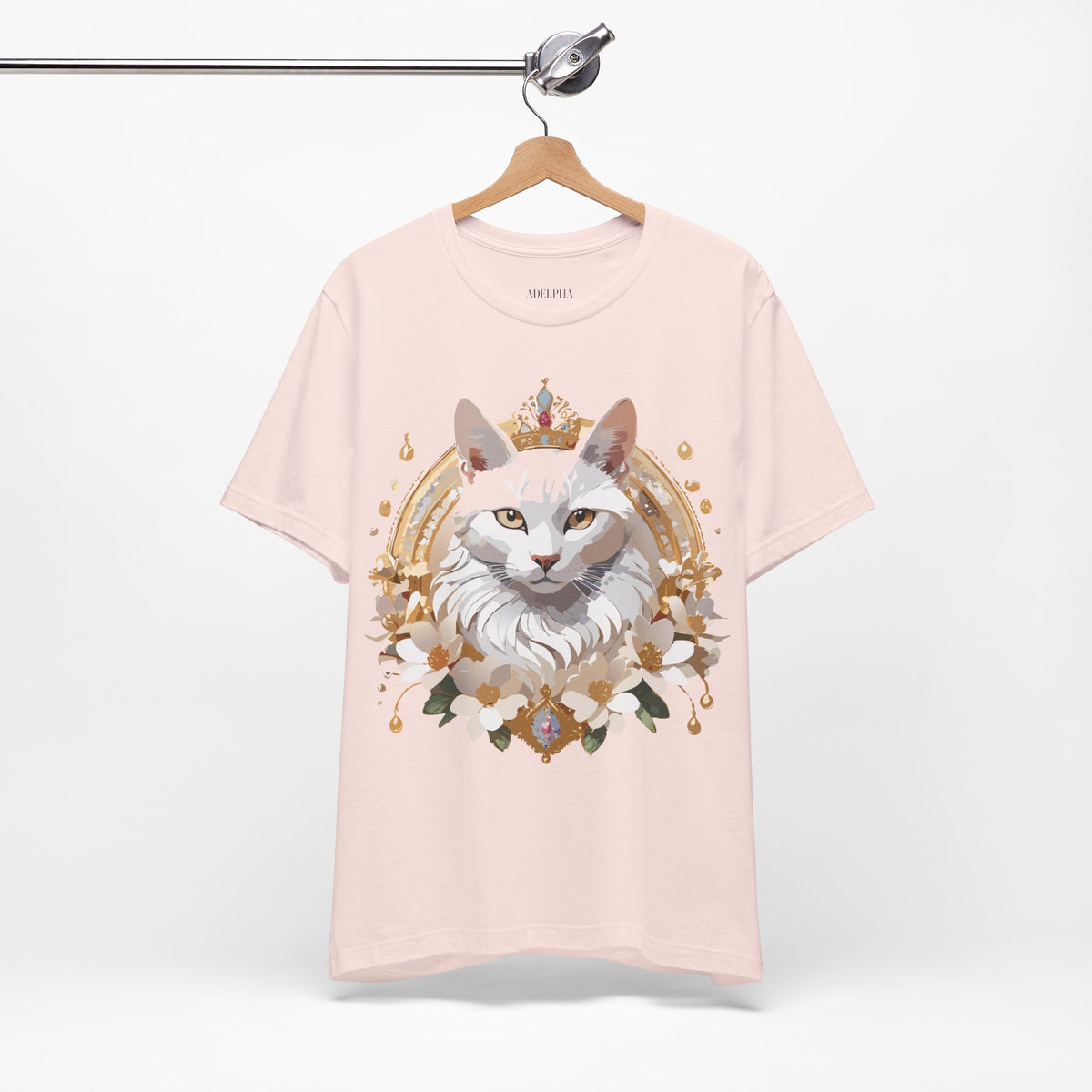 Medallion Graphic Unisex Cotton Bella+Canvas Tee with Floral Art Design m62