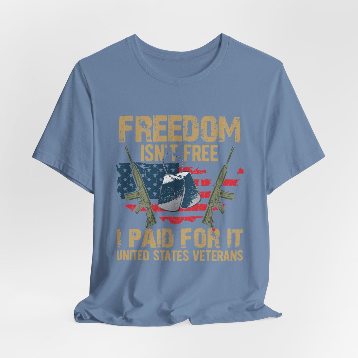 Army Veteran Patriotic Graphic Design Unisex Cotton T-Shirt v19