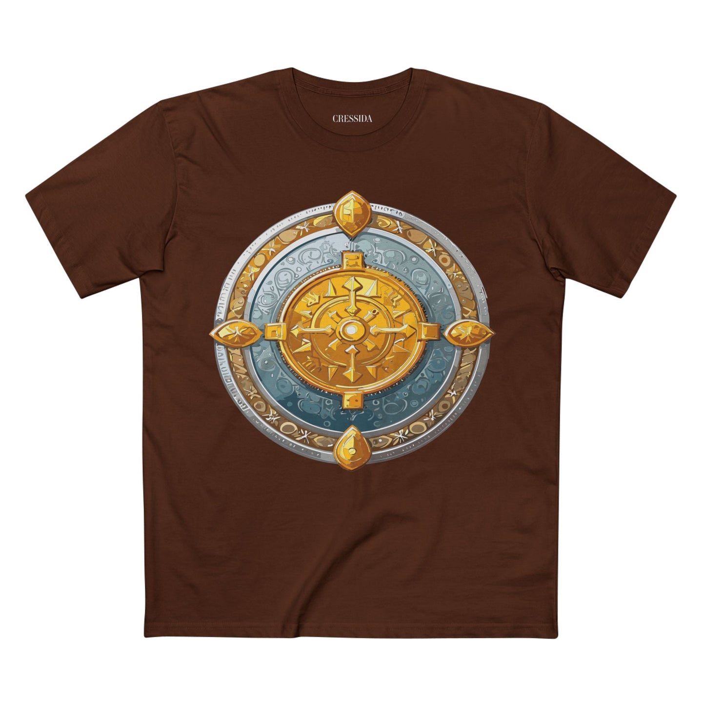 Antique Gold Coin Graphic Design T-Shirt Unisex 100 Cotton With Golden Print Artwork Tee 7