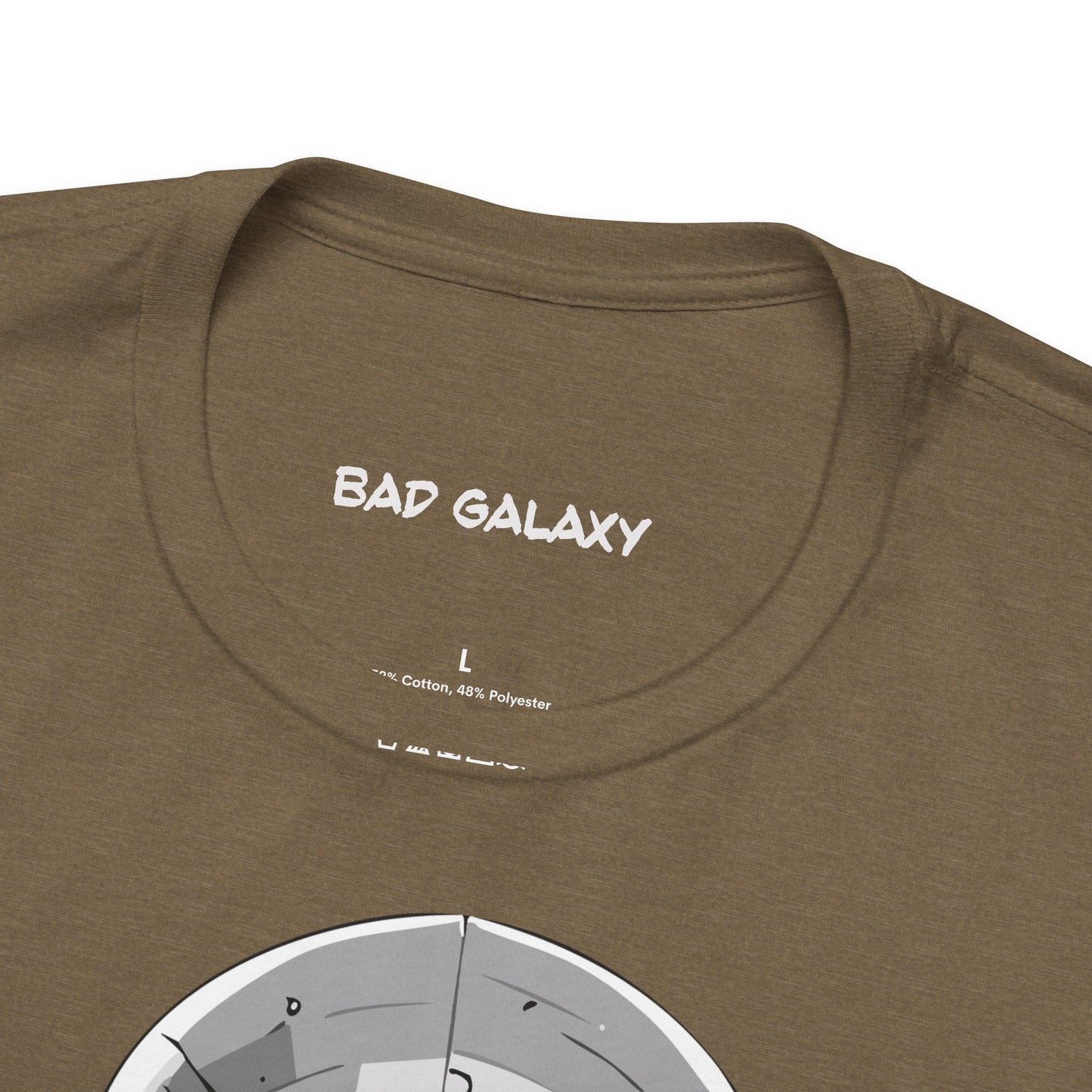 Graphic Cotton T Shirt Unisex Short Sleeve Alien Artwork By Bad Galaxy Premium Everyday Wear