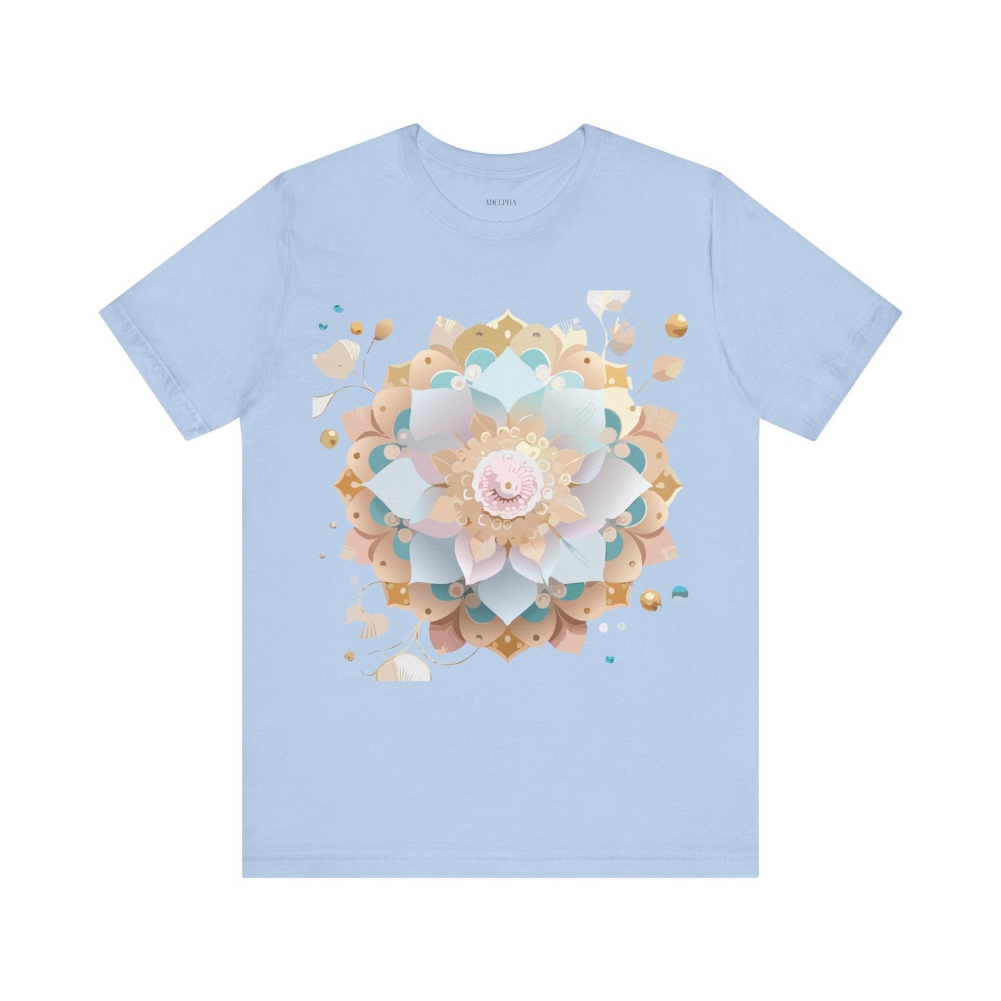Mandala Graphic Unisex 100 Cotton Vintage Floral Artwork Tee 9