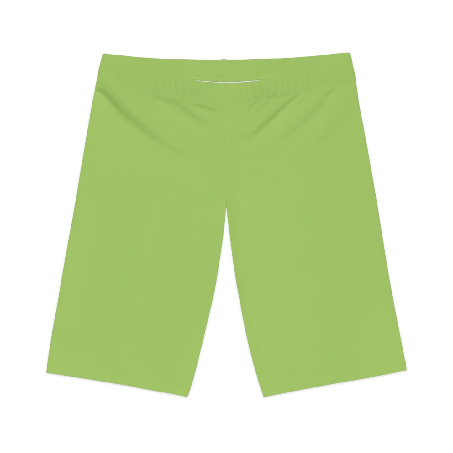 Green Color Biker Shorts, Green Biker Shorts