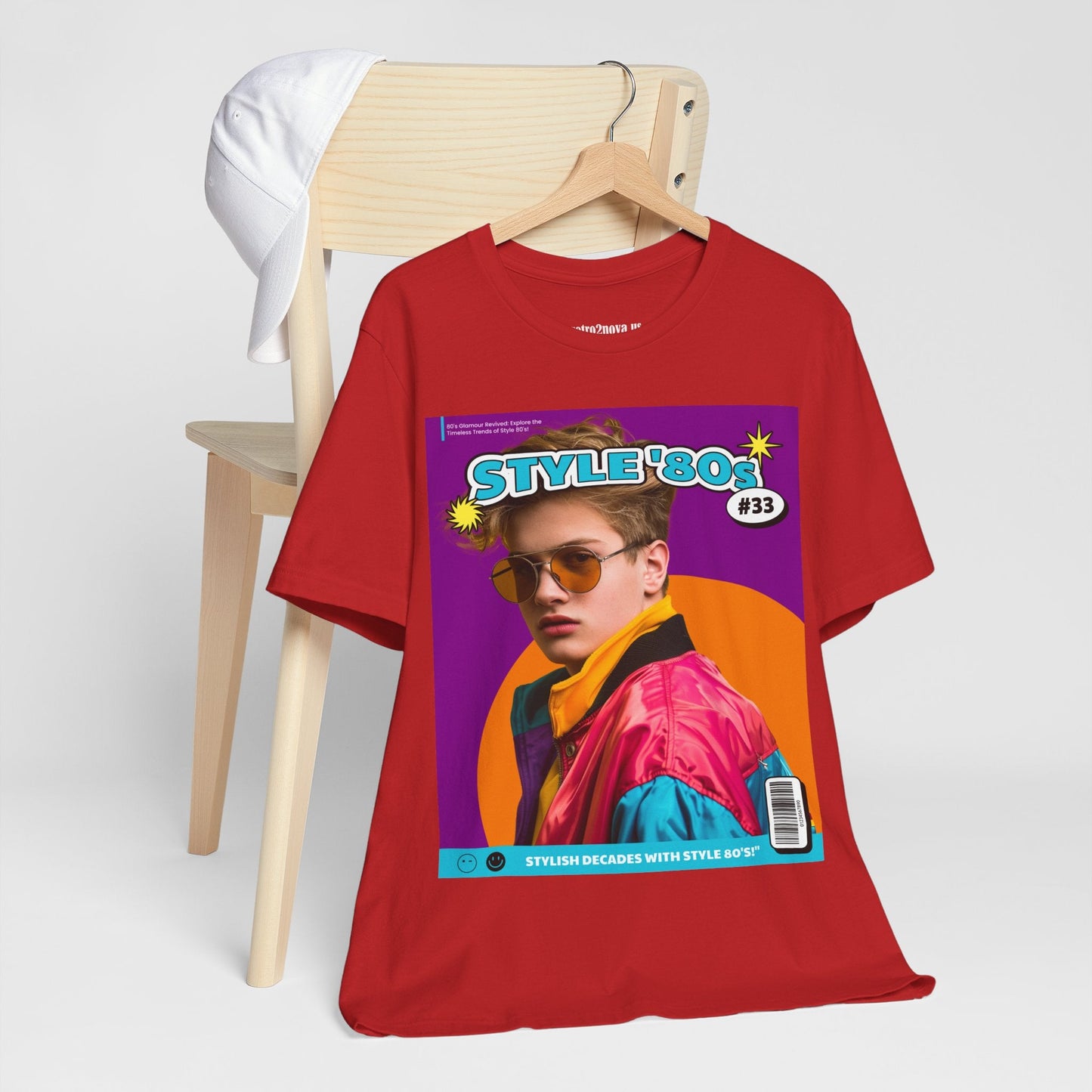 Magazine Cover Shirt Unisex Jersey Tee Bold Vibrant Graphic Tee For Standout Style