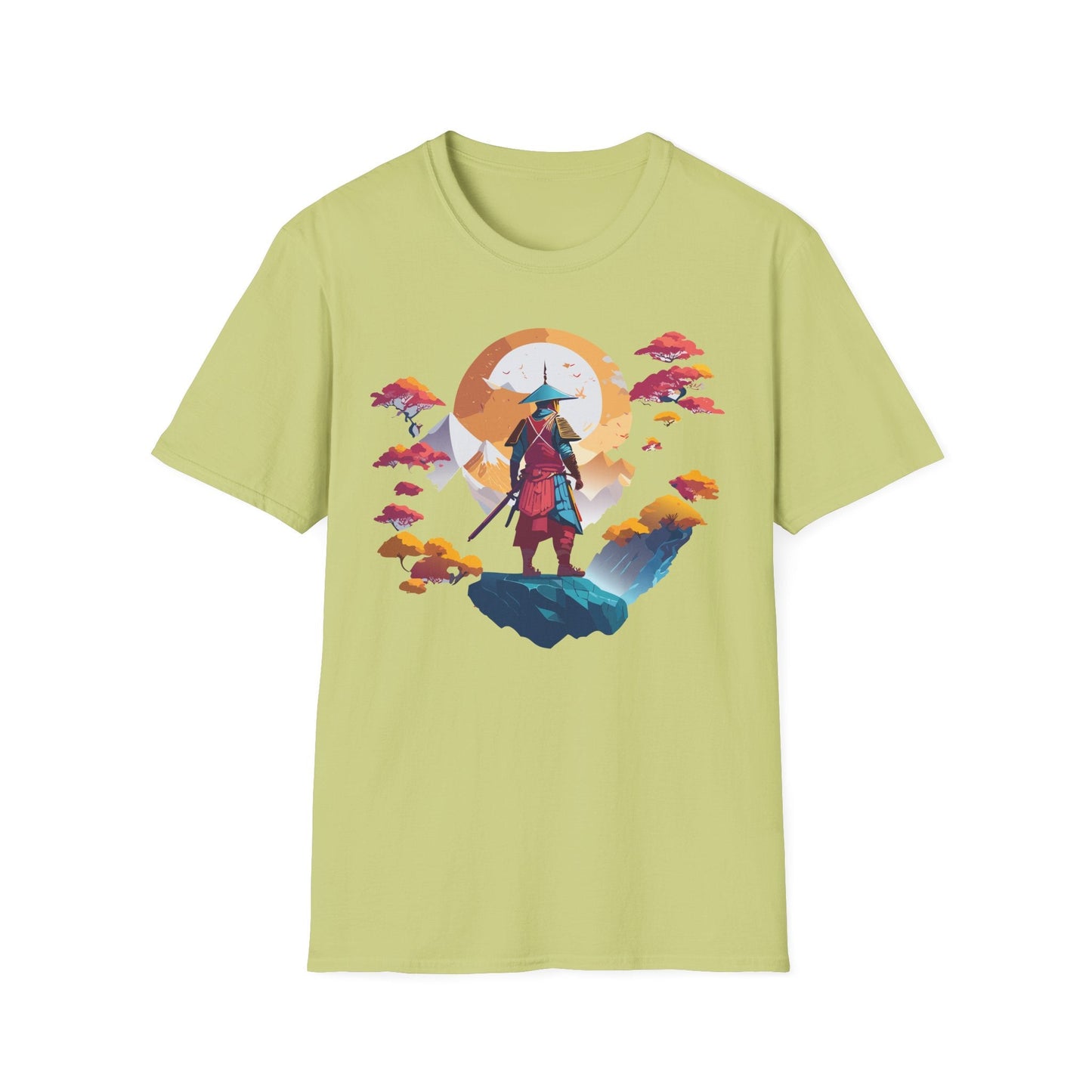 Gildan Softstyle 64000 Samurai T Shirt Unisex Cotton Tee With Samurai Design Relaxed Fit