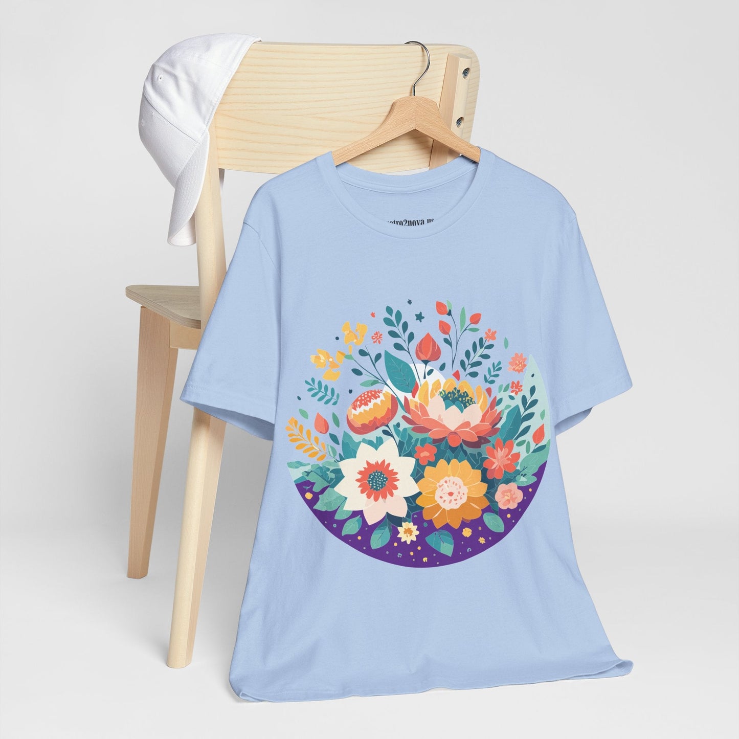 Flowers Shirt Floral Shirt Unisex Jersey Short Sleeve Tee Breathable Fabric Free Shipping