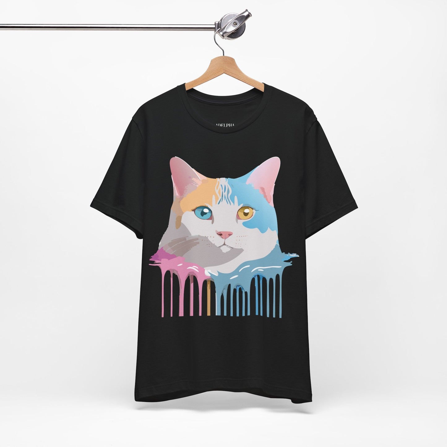 Unisex Cat Shirt Graphic Tee With Vintage Adelpha Art Design
