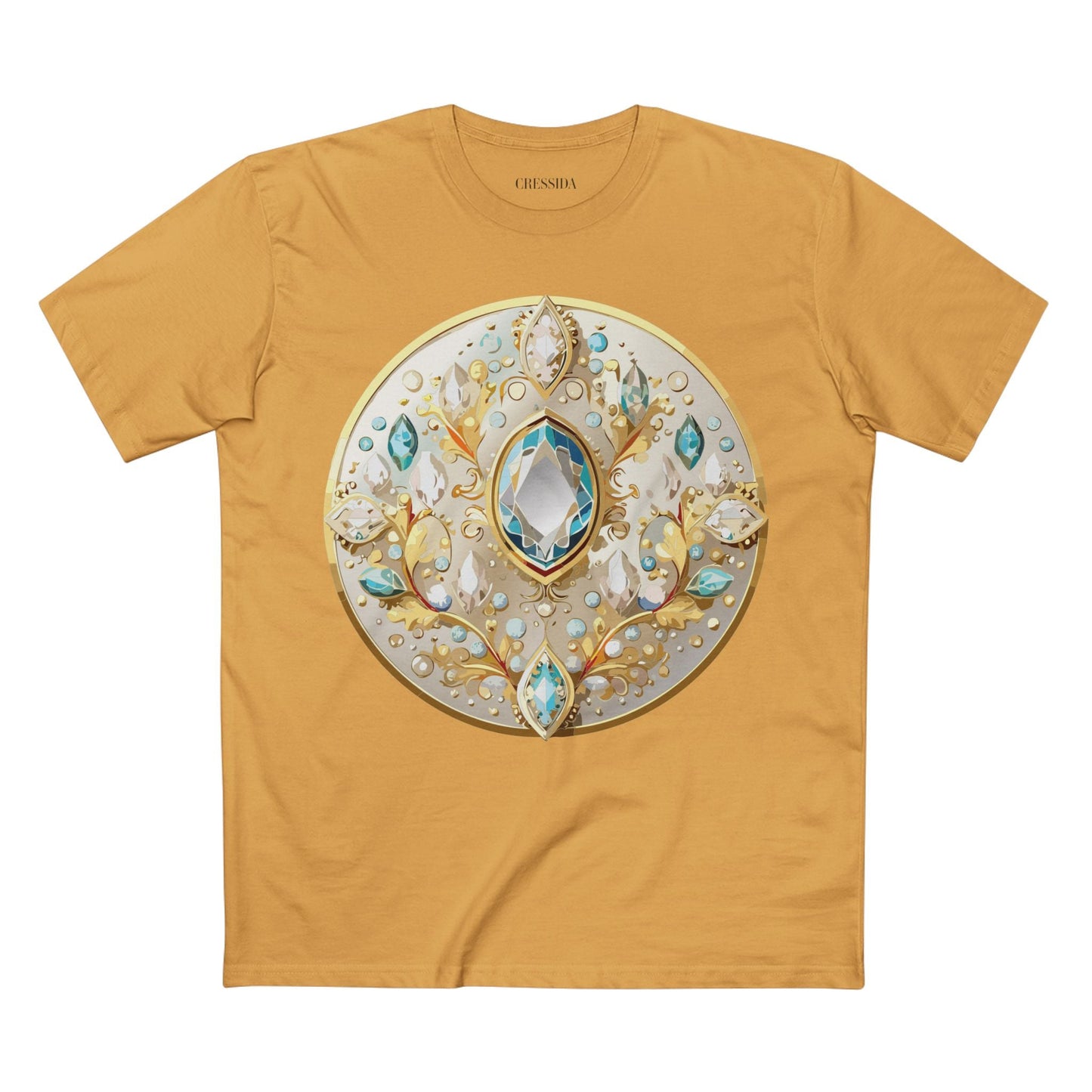 Medallion Graphic T-Shirt Unisex 100 Cotton With Gold Art Design Medal Tee 22
