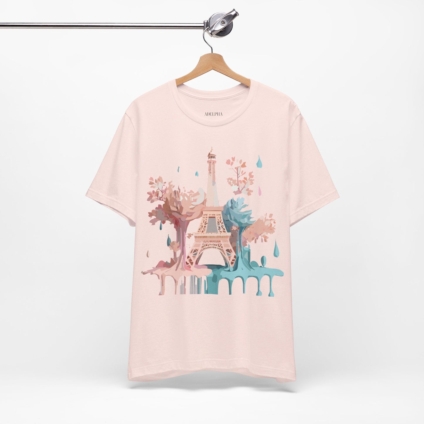 Paris Tourist Shirt Graphic Tee Unisex Vintage Inspired Art Adelpha Premium Quality