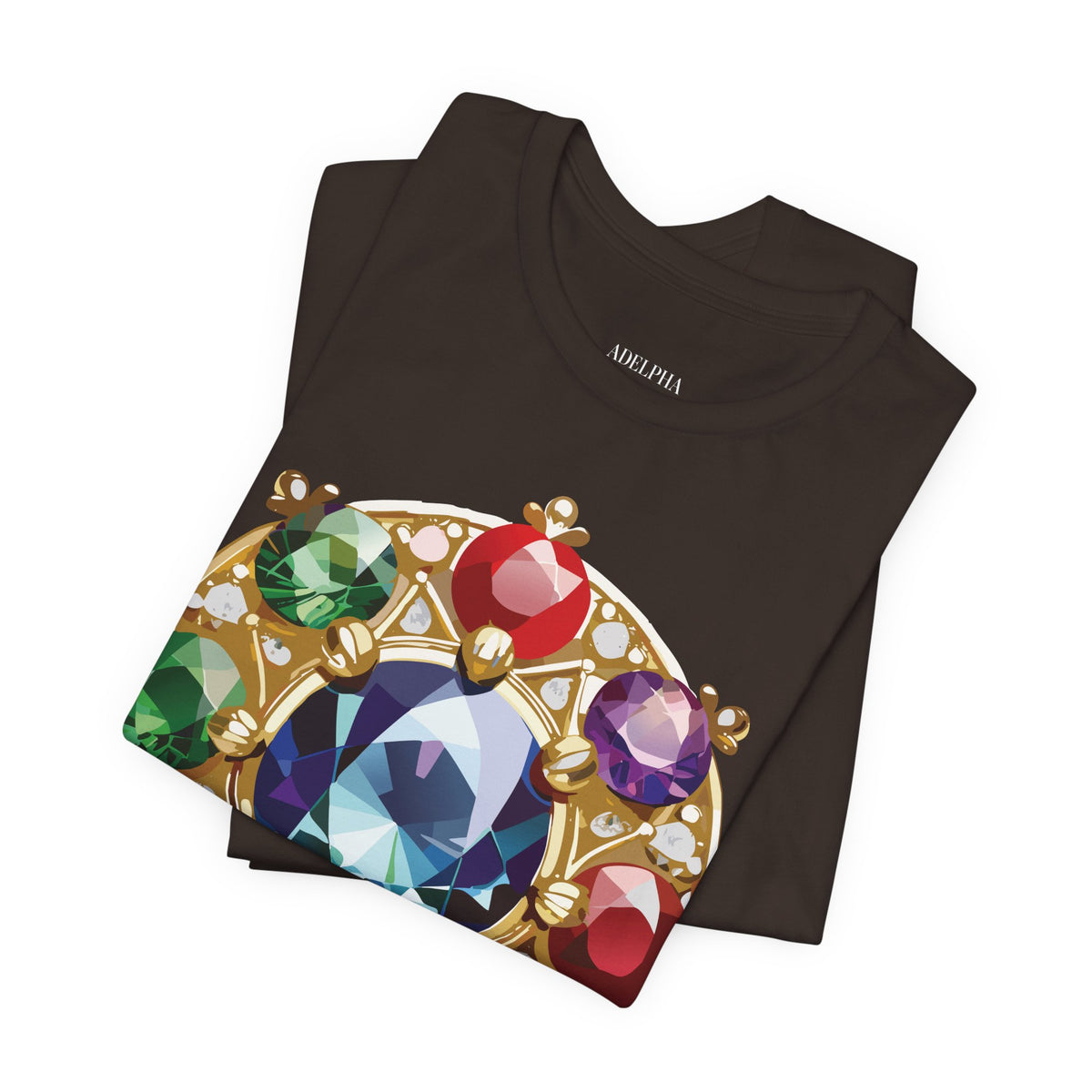 Jewelry Graphic Unisex Cotton Bella+Canvas Tee with Art Design n133