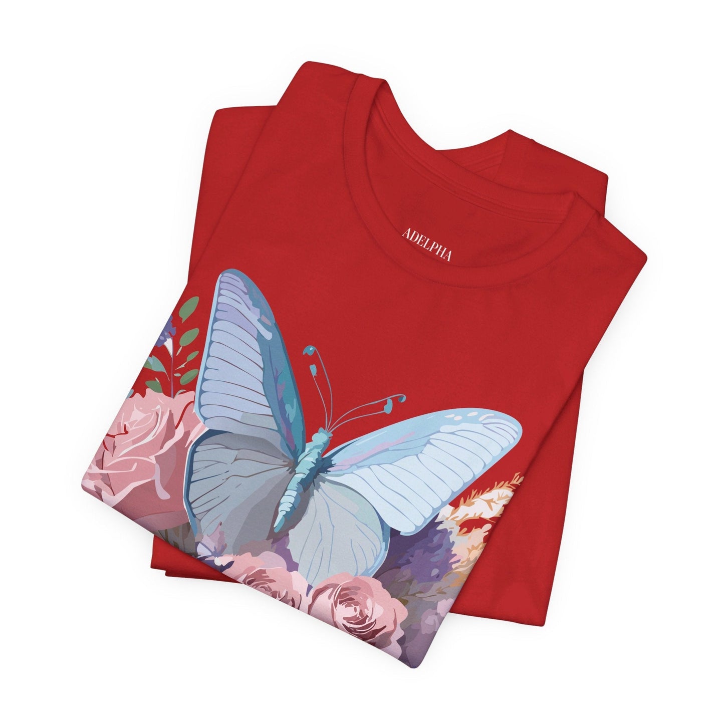 Butterfly Graphic Tee Unisex Jersey Short Sleeve Adelpha Vintage Art Design