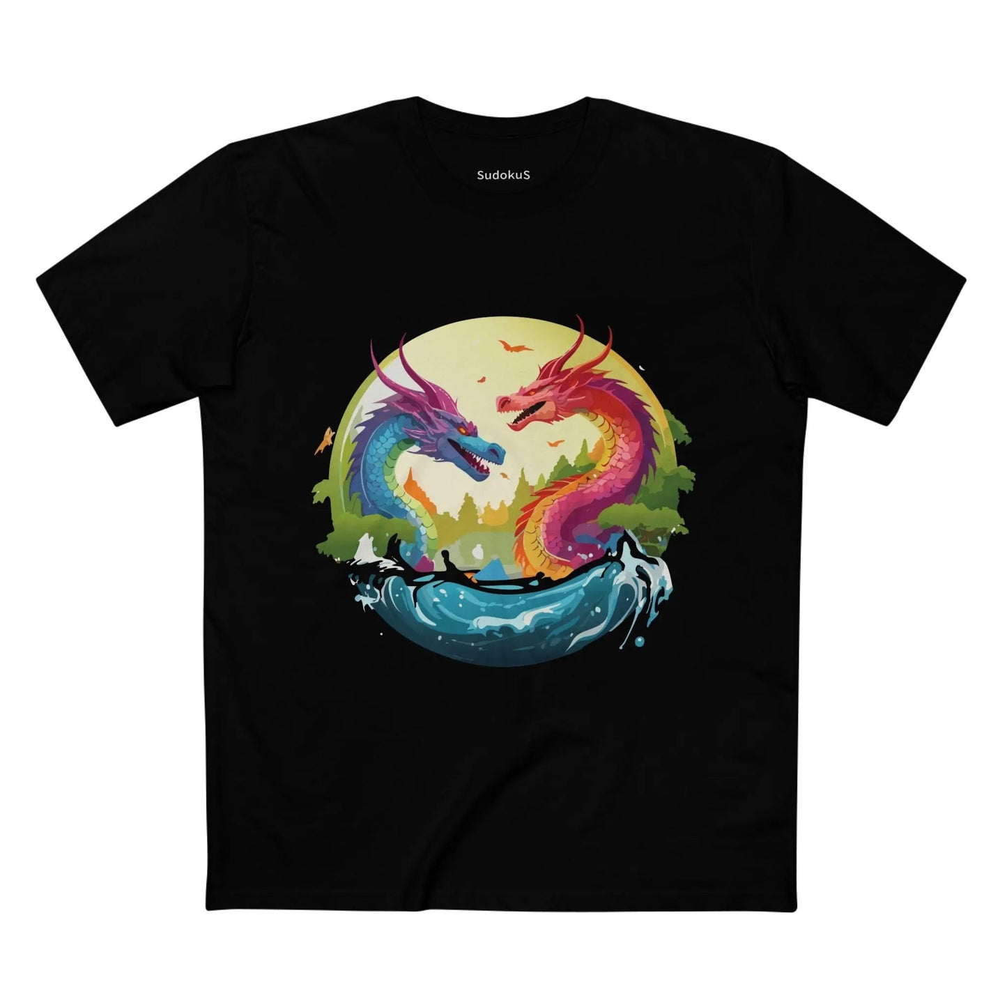 Dragon Graphic Unisex 100 Cotton Staple Tee 19