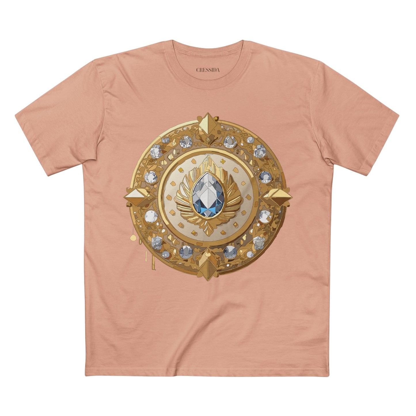 Medallion Graphic T-Shirt Unisex 100 Cotton With Gold Art Design Medal Tee 26