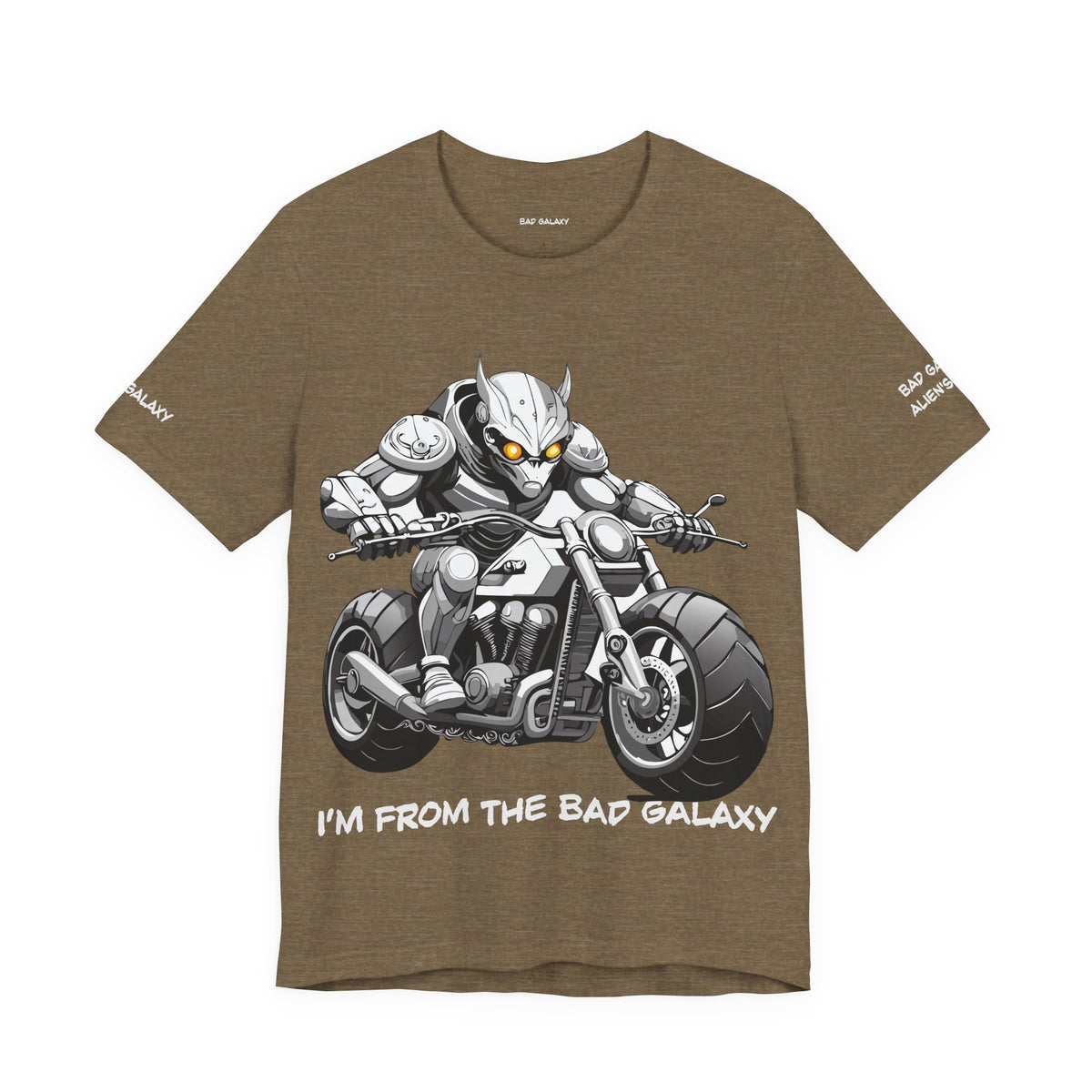 Alien Graphic Unisex Cotton Bella+Canvas Tee with Art Design b79