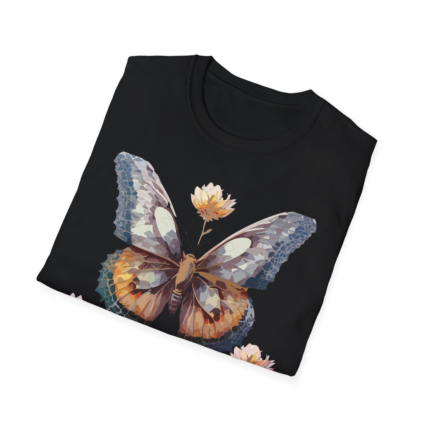 Butterfly Shirt Unisex Monarch Butterfly Tee Gildan Softstyle 64000 Ring Spun Cotton