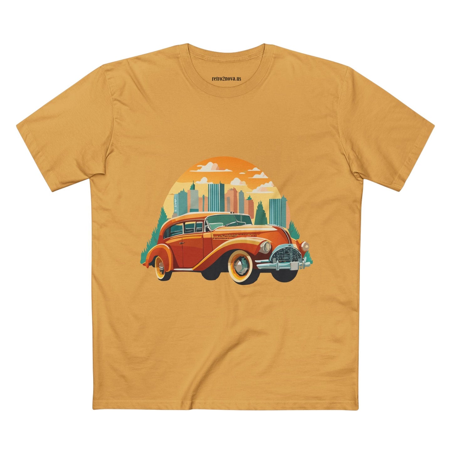Retro Car Shirts Vintage Car Tee By Retro2Nova Unisex Premium Cotton Original Art Design Collection