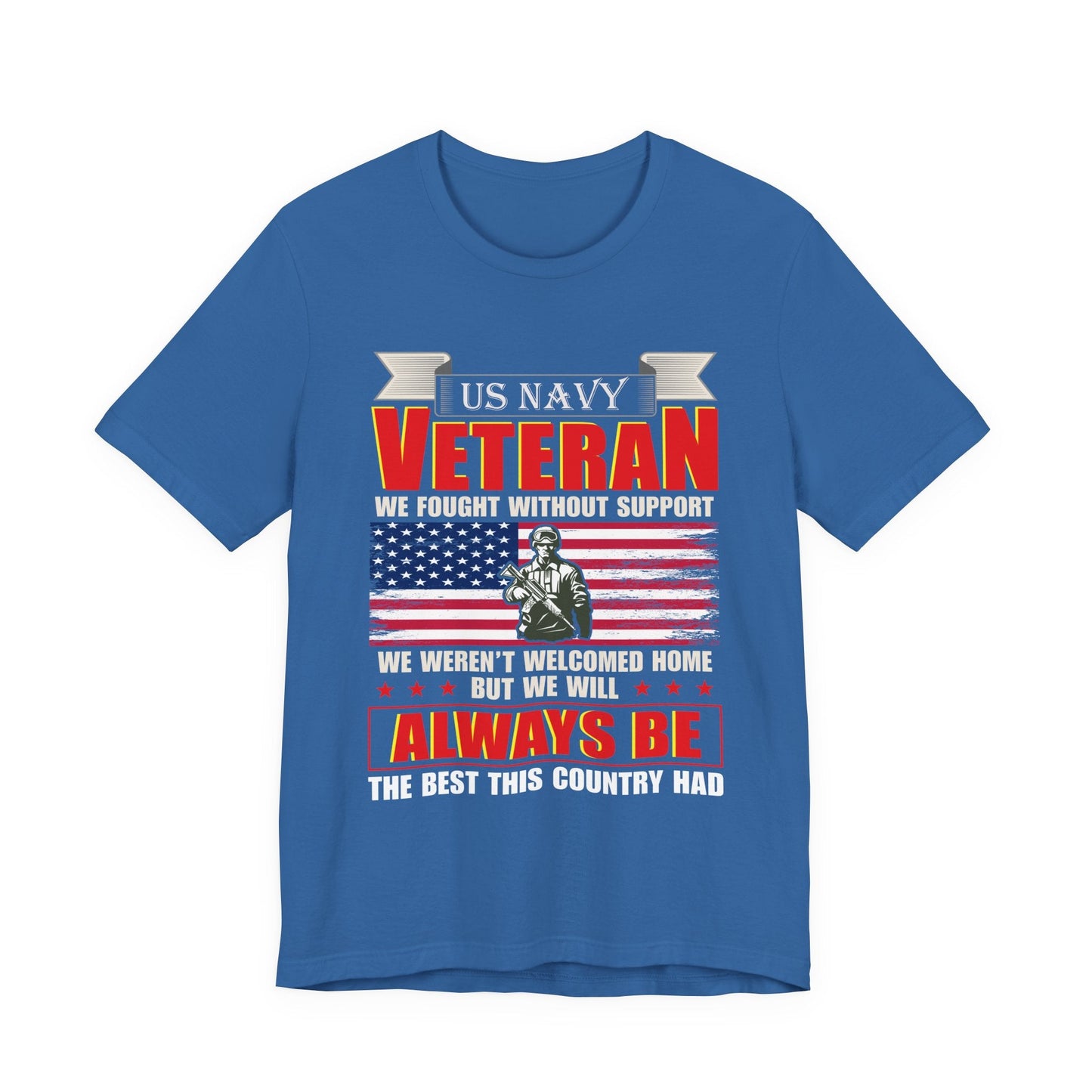 Army Veteran Patriotic Graphic Design Unisex Cotton T-Shirt v42