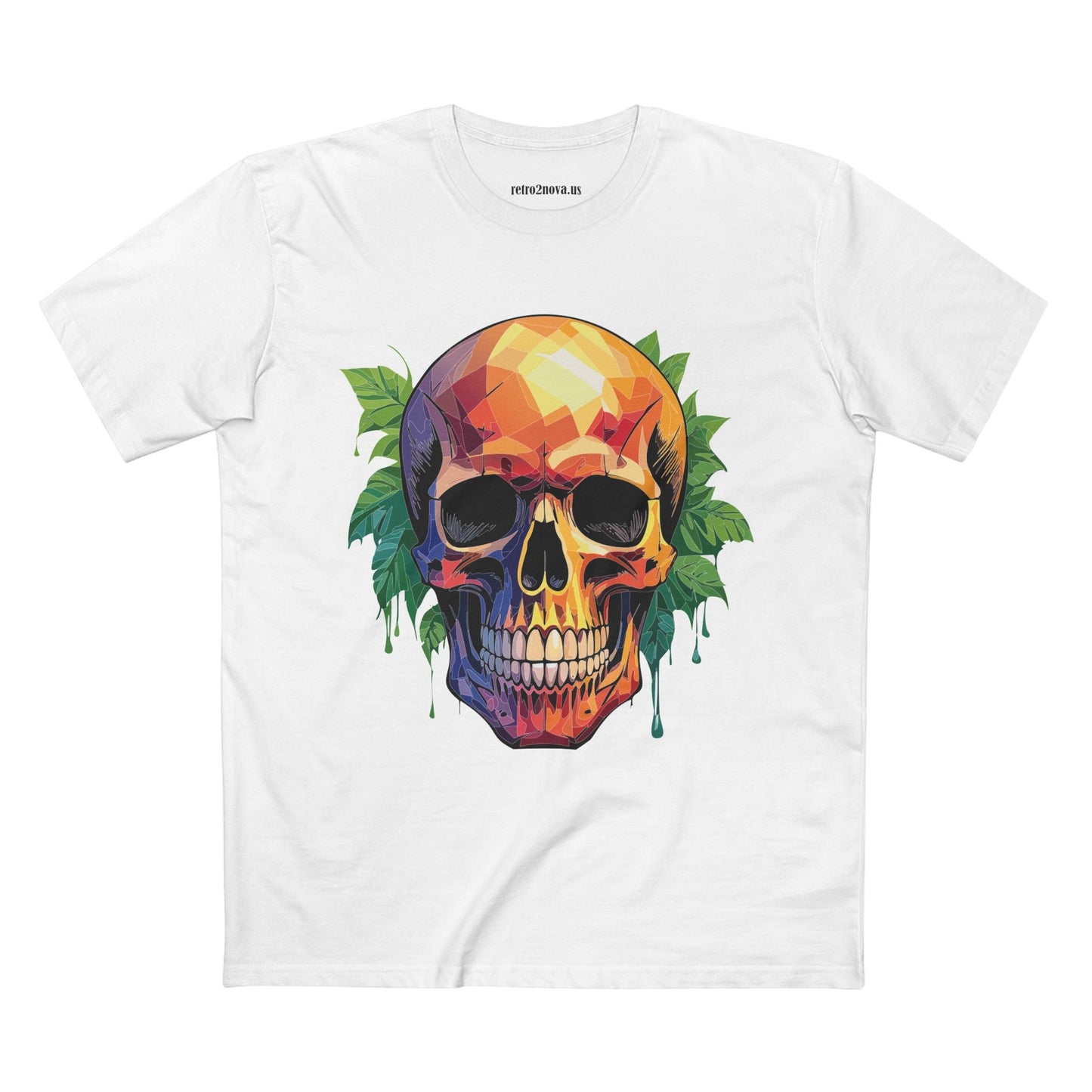Skull and Skeleton Shirt Unisex Premium Cotton Tee with Original Art Design Retro2Nova Collection