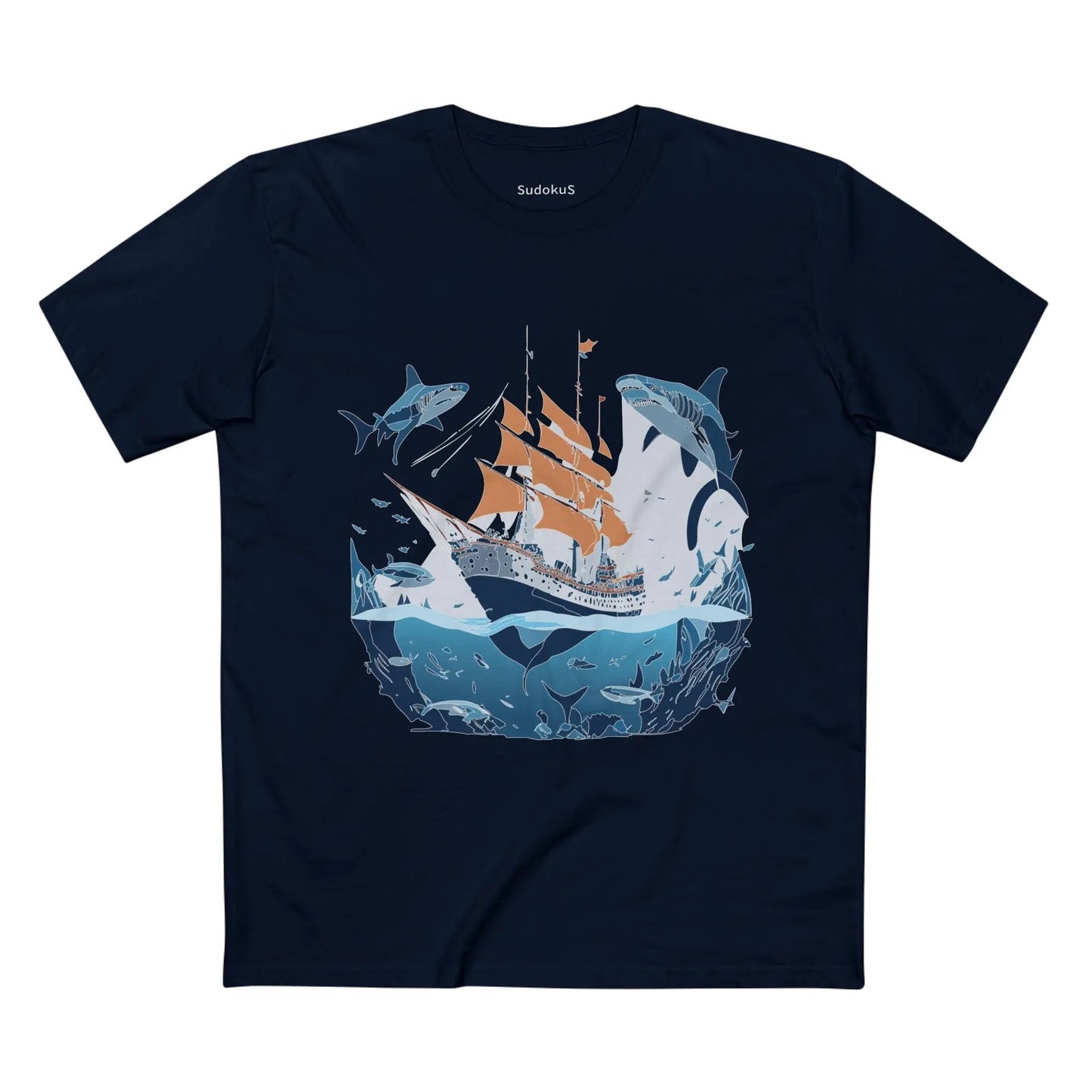 Ocean Coast Graphic Unisex 100 Cotton Staple Tee 33