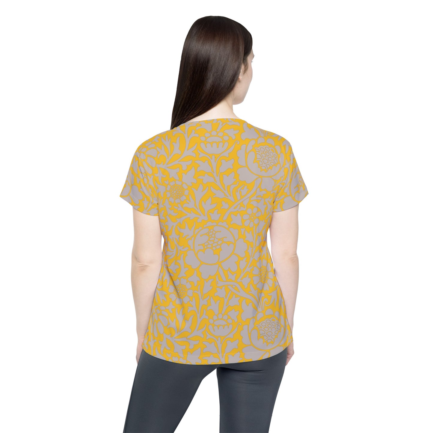 Poly Jersey Tee Shirt with floral prints