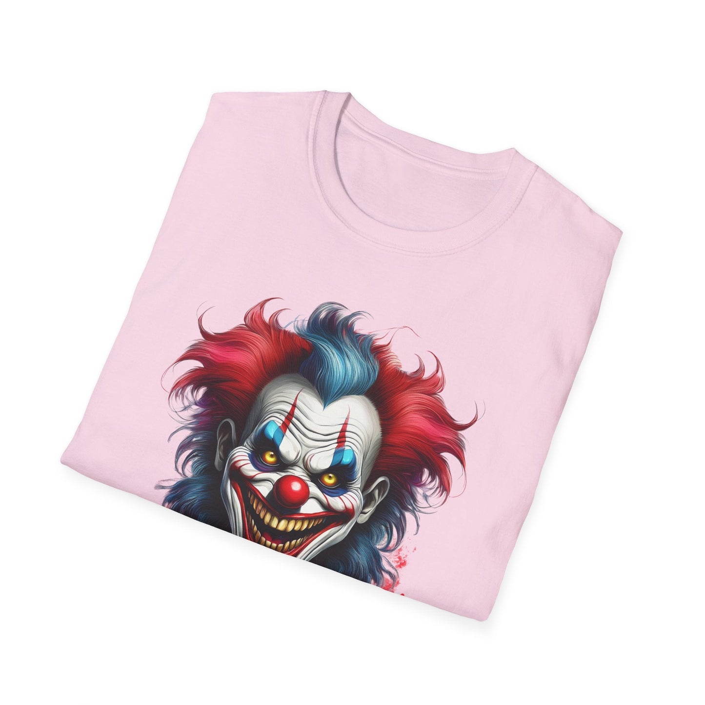 Unisex Clown Shirt Funny Man Tee Circus Theme Shirt Scary Man Shirt Softstyle Comfort