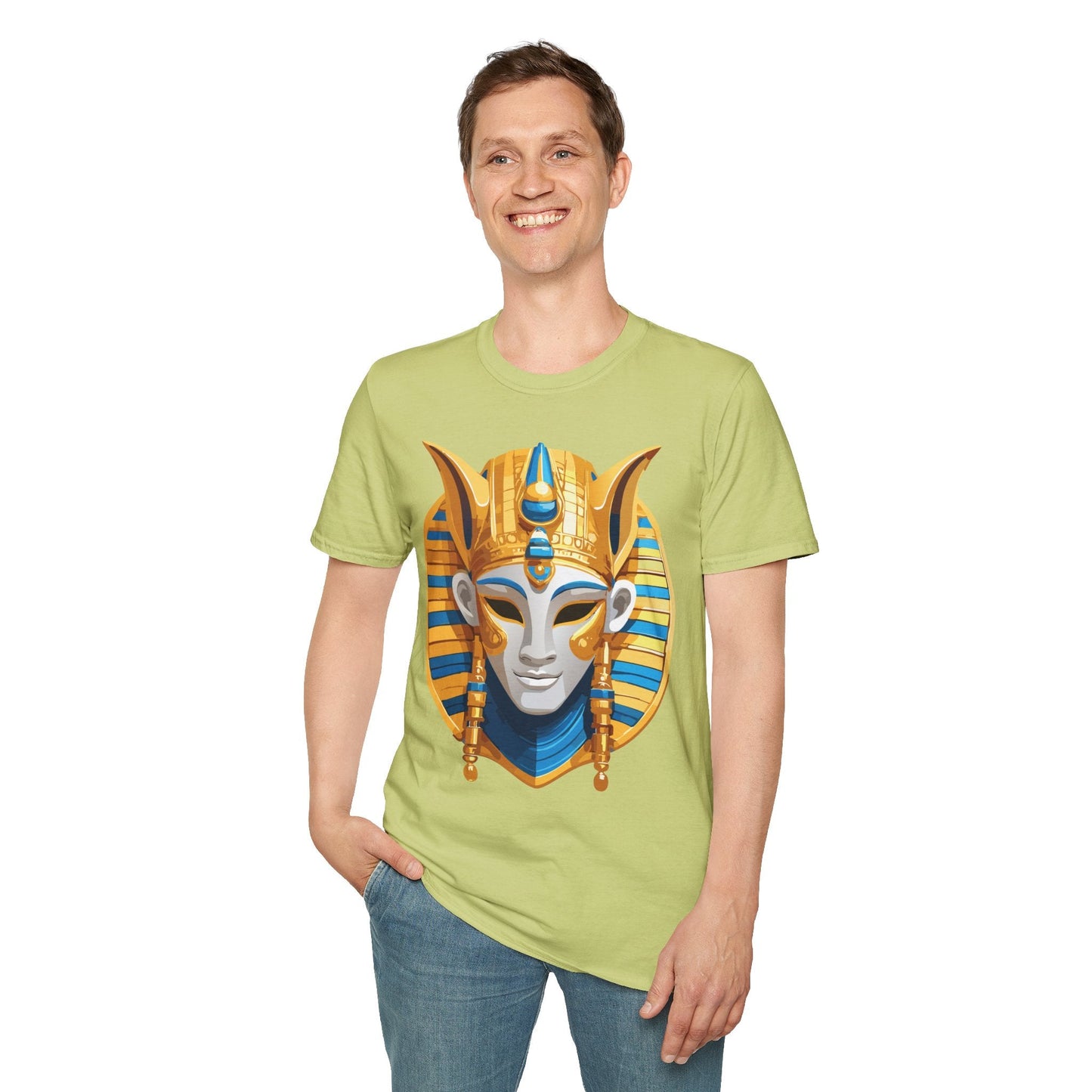 Mask Tee Shirt Unisex Masquerade Design Artwork Gildan Softstyle 64000 Cotton Tee
