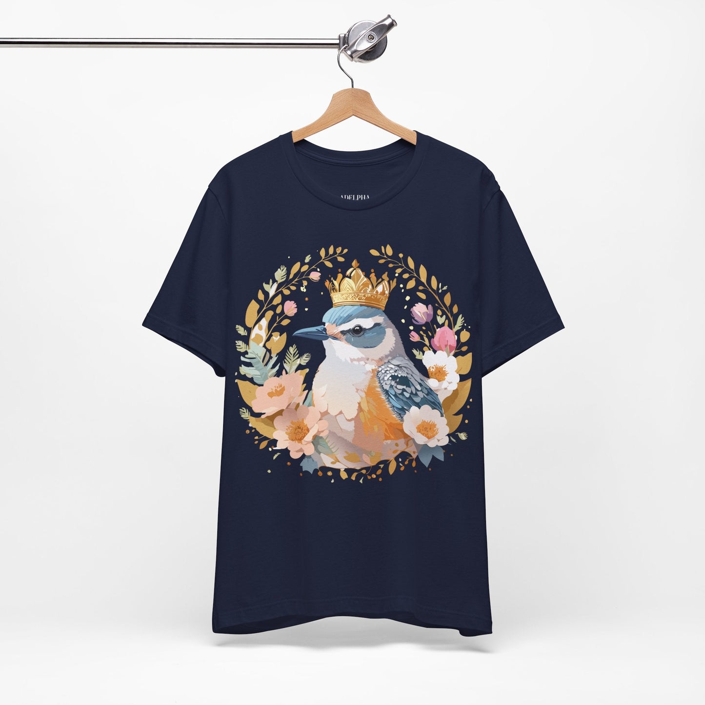 Adelpha Medallion Graphic Tee Unisex Short Sleeve Vintage Inspired Art Design Apparel
