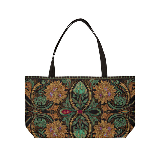 Ornament Print Big Bag Unisex Spun Poly 24x13 Canvas Art Bag OR-7