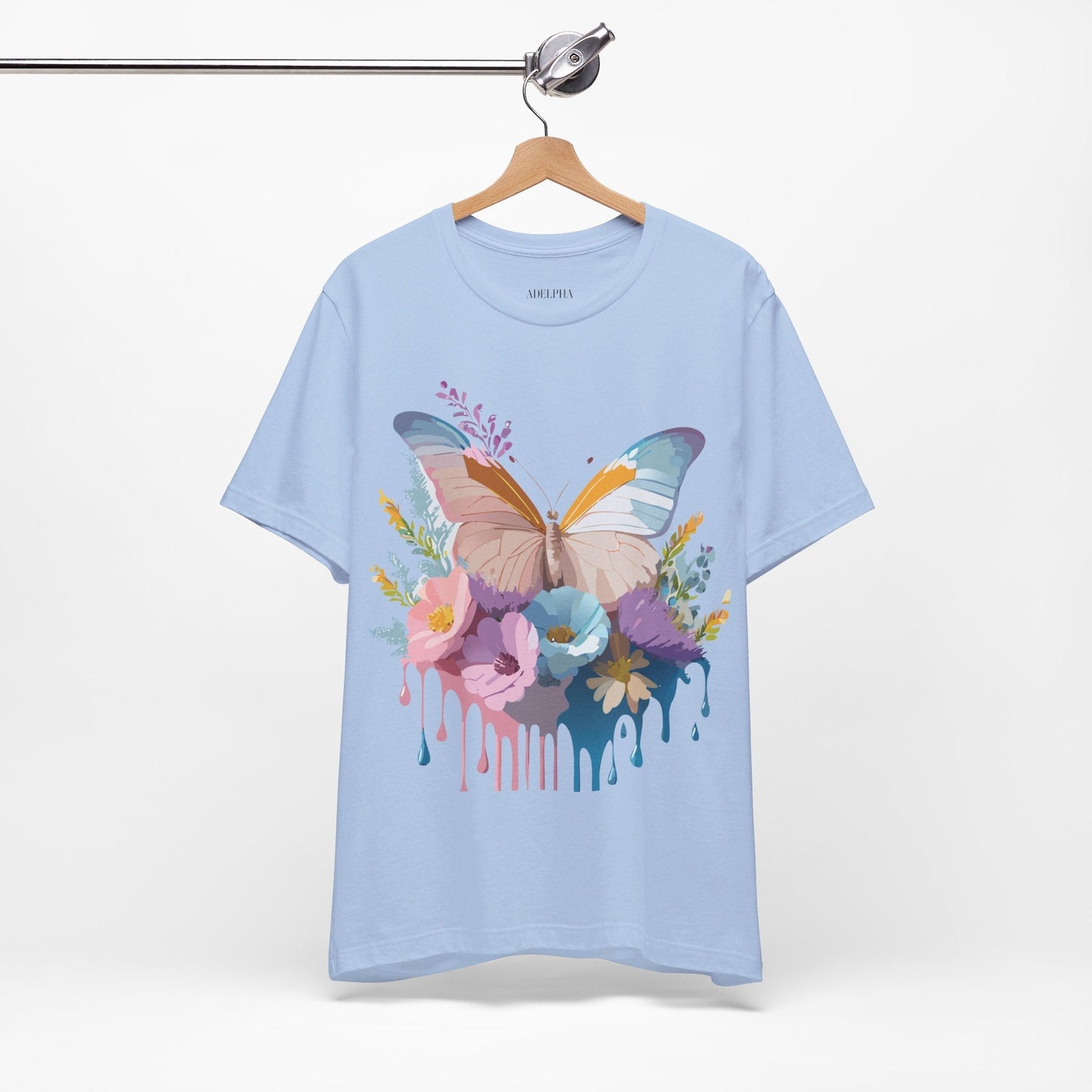 Butterfly Graphic Tee Unisex Short Sleeve Adelpha Artwork Vintage Inspired