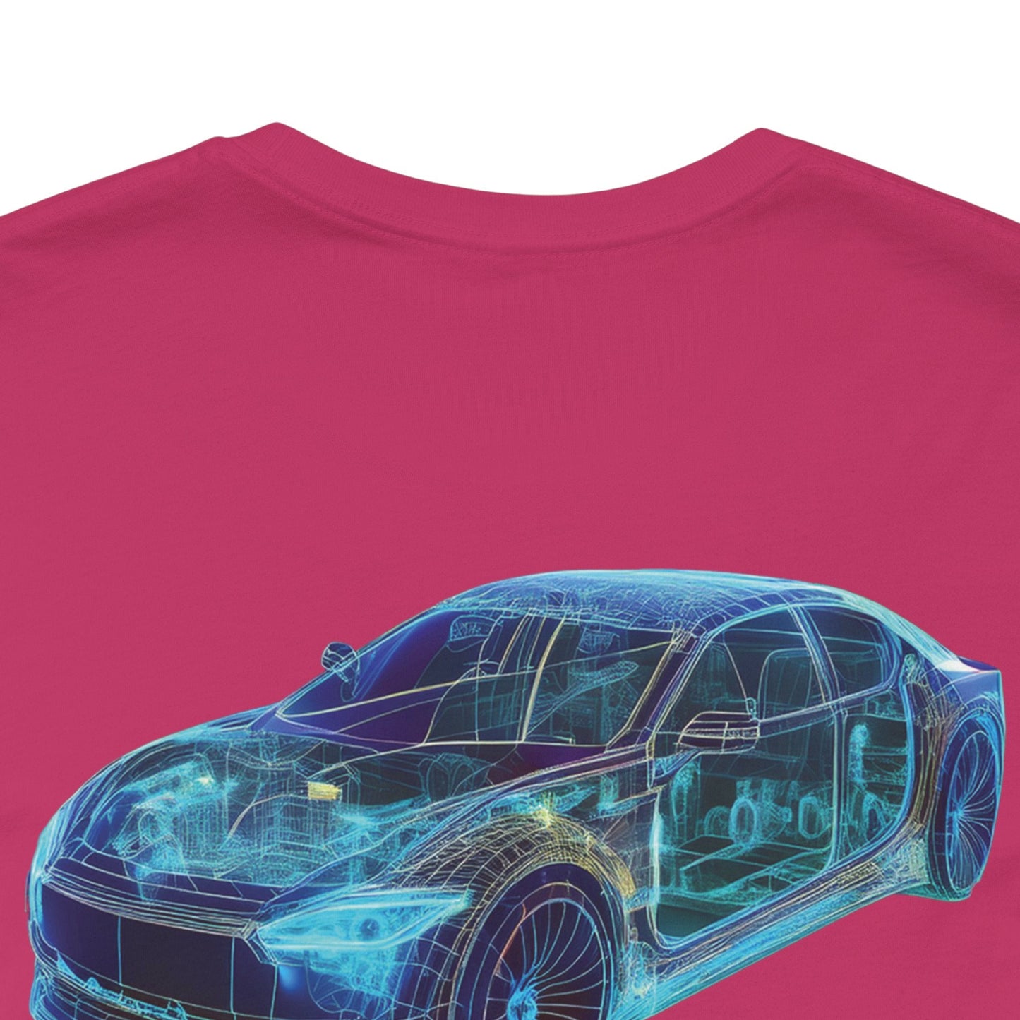 Car Graphic Tee Shirt For Auto Lovers 100 Percent Cotton Made In USA Eco Friendly Ink