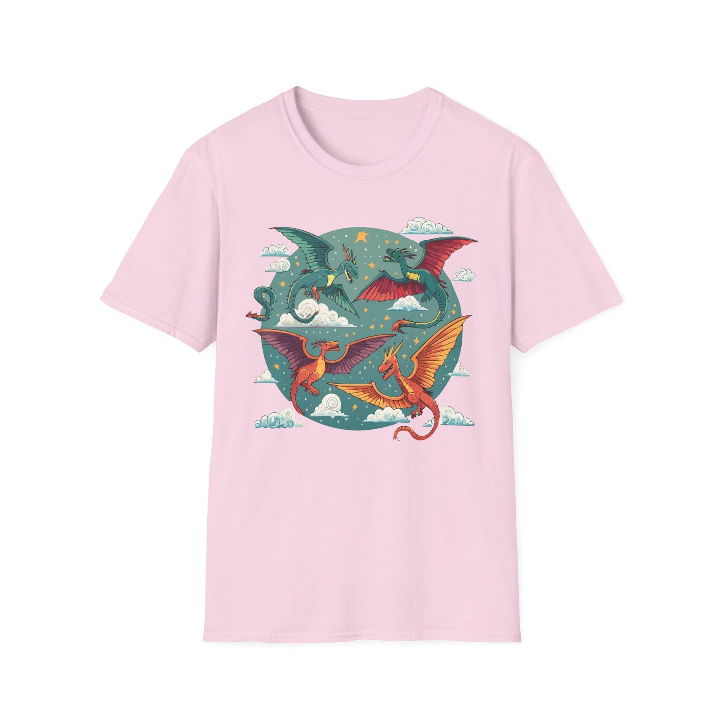 Dragon Graphic Unisex 100 Cotton Tee with Animal Artwork Design 15
