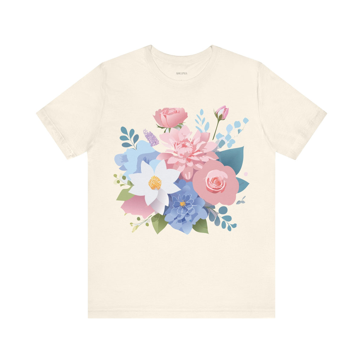 Floral Graphic Tee Shirt - Bella+Canvas Unisex 100 Cotton 31
