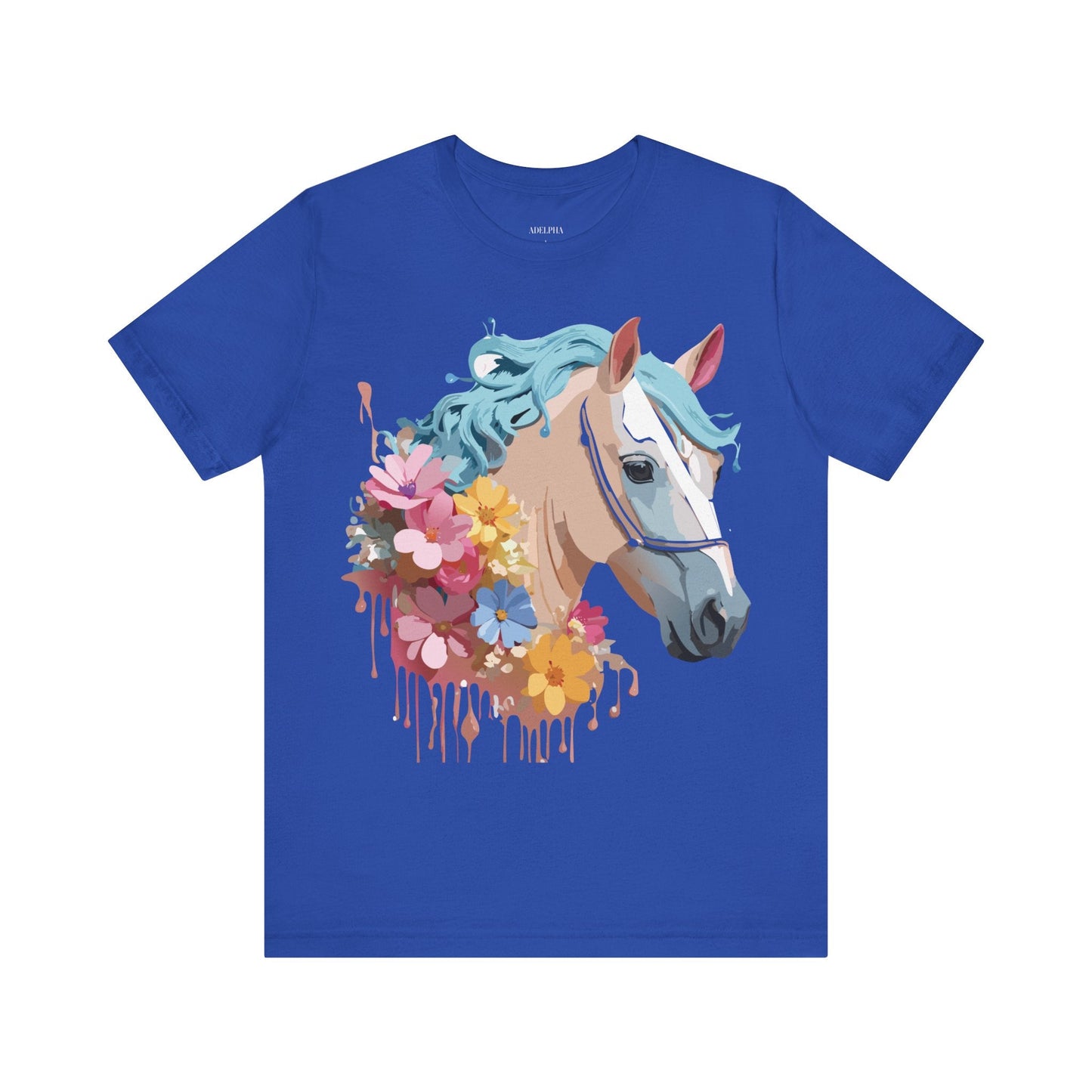 Unisex Horse Graphic Tee From Adelpha Vintage Inspired Art Shirt Short Sleeve Jersey
