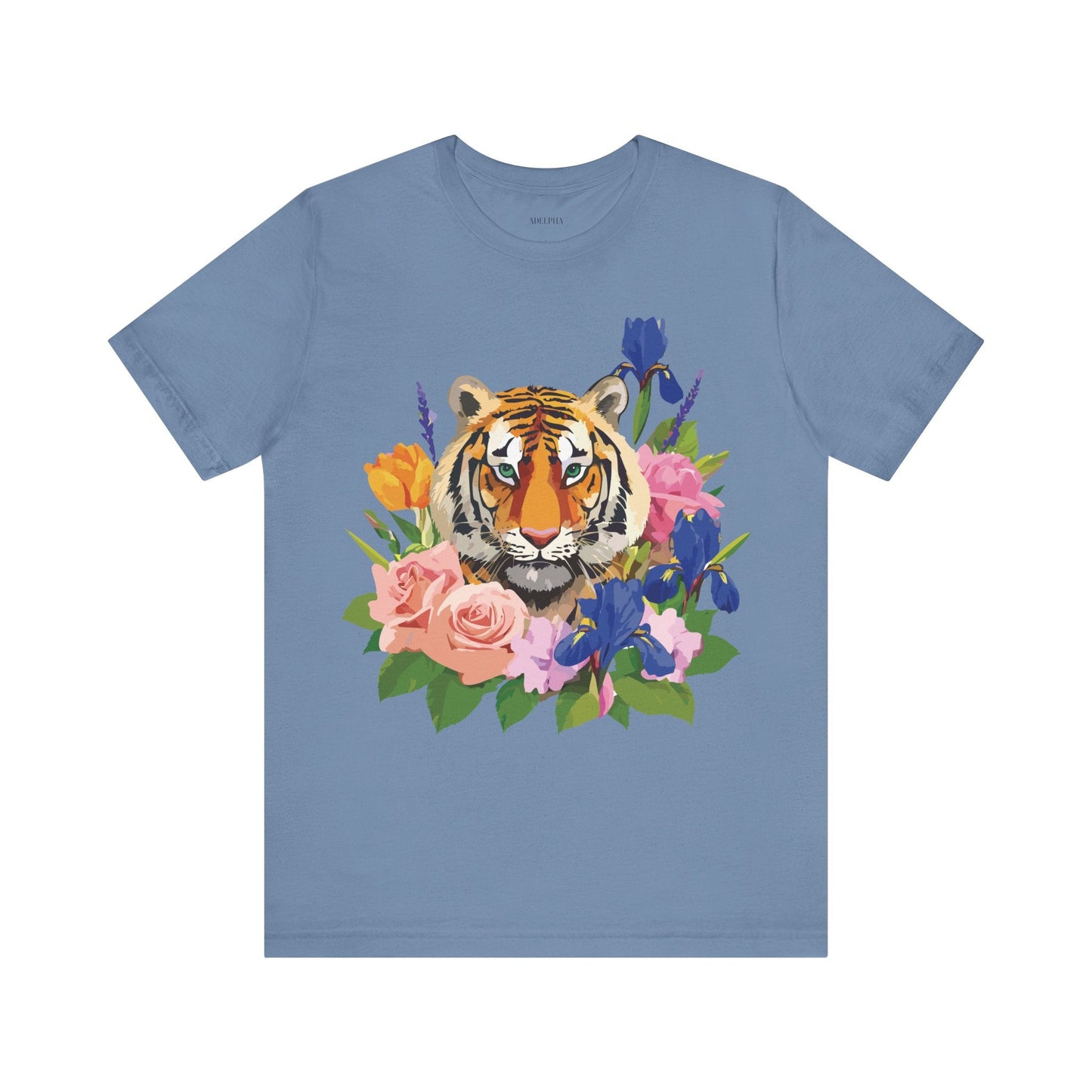 Tiger Graphic T Shirt Unisex Jersey Short Sleeve Art Design Tee Adelpha Vintage Inspired