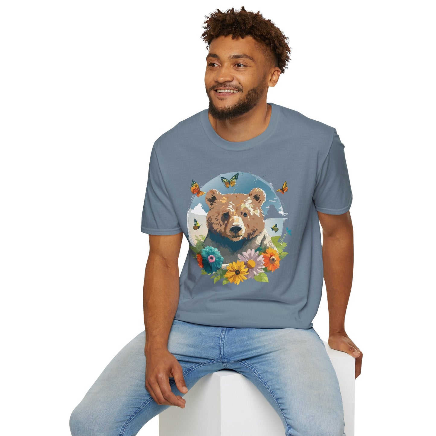 Bear T Shirt Unisex Teddy Bear Tee Softstyle 64000 Ring Spun Cotton Tee Lightweight Breathable