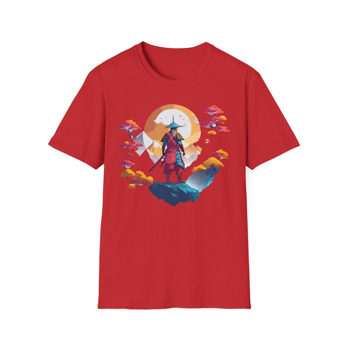 Gildan Softstyle 64000 Samurai T Shirt Unisex Cotton Tee With Samurai Design Relaxed Fit