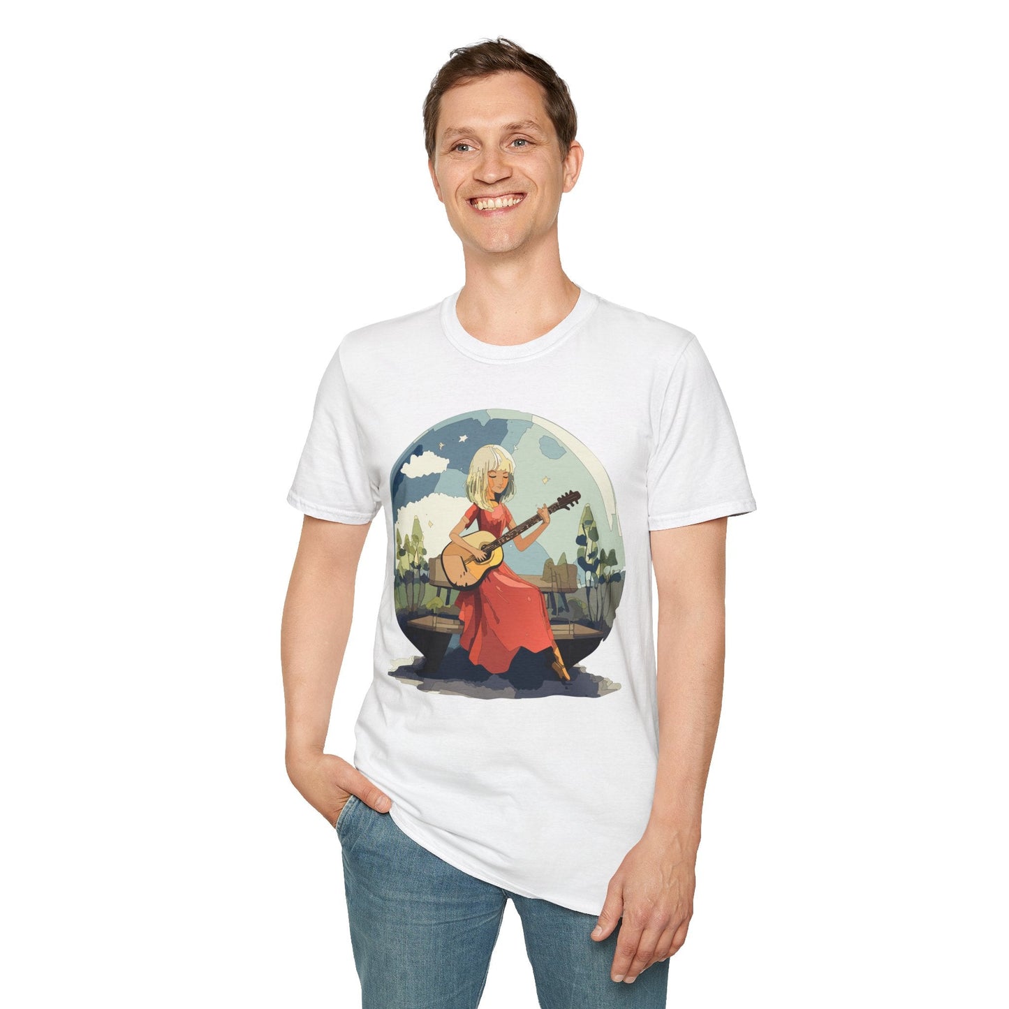 Womens Graphic T Shirts Art Design Shirt Unisex Softstyle Cotton Tee Quality Comfort Everyday Style