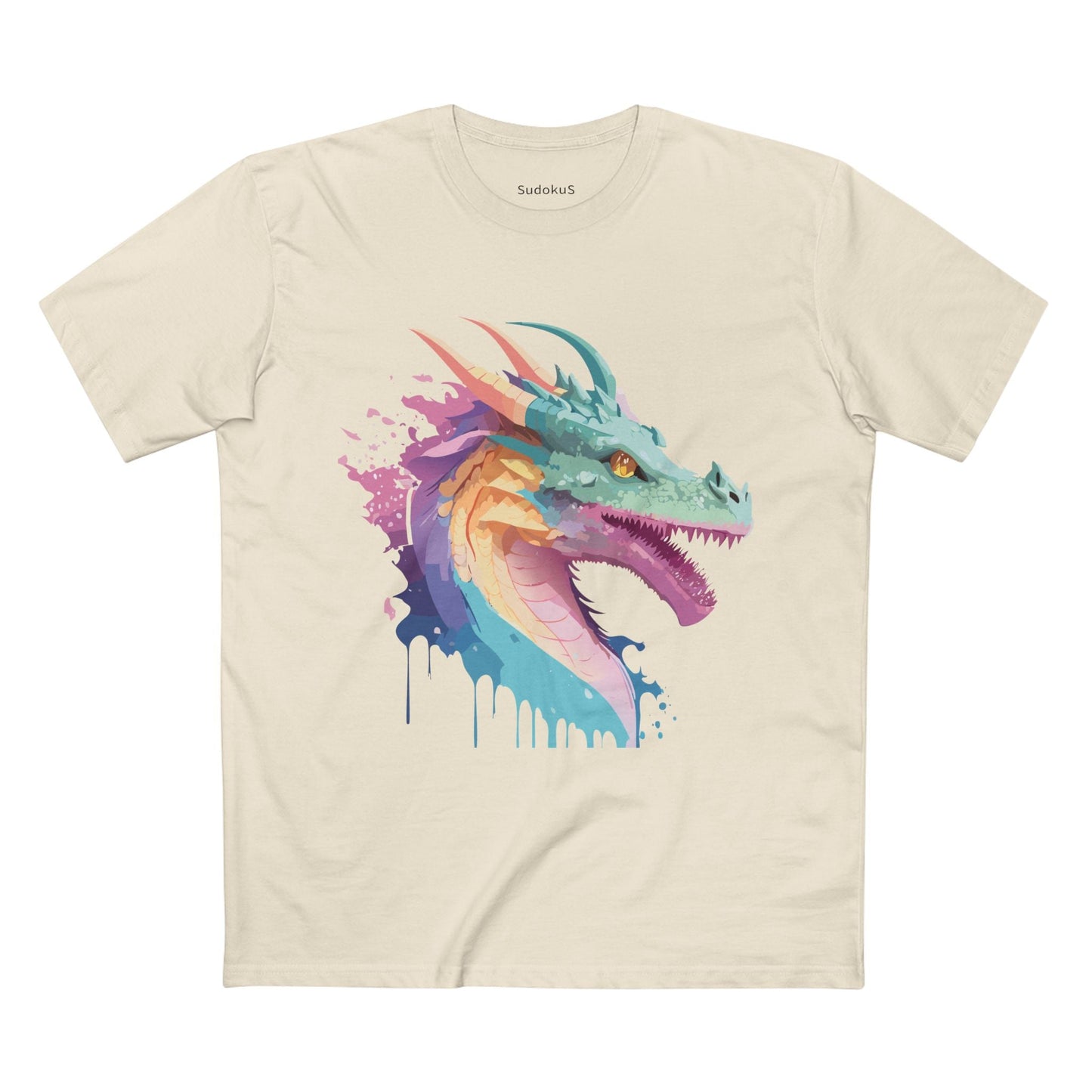 Dragon Graphic Unisex 100 Cotton Staple Tee 5