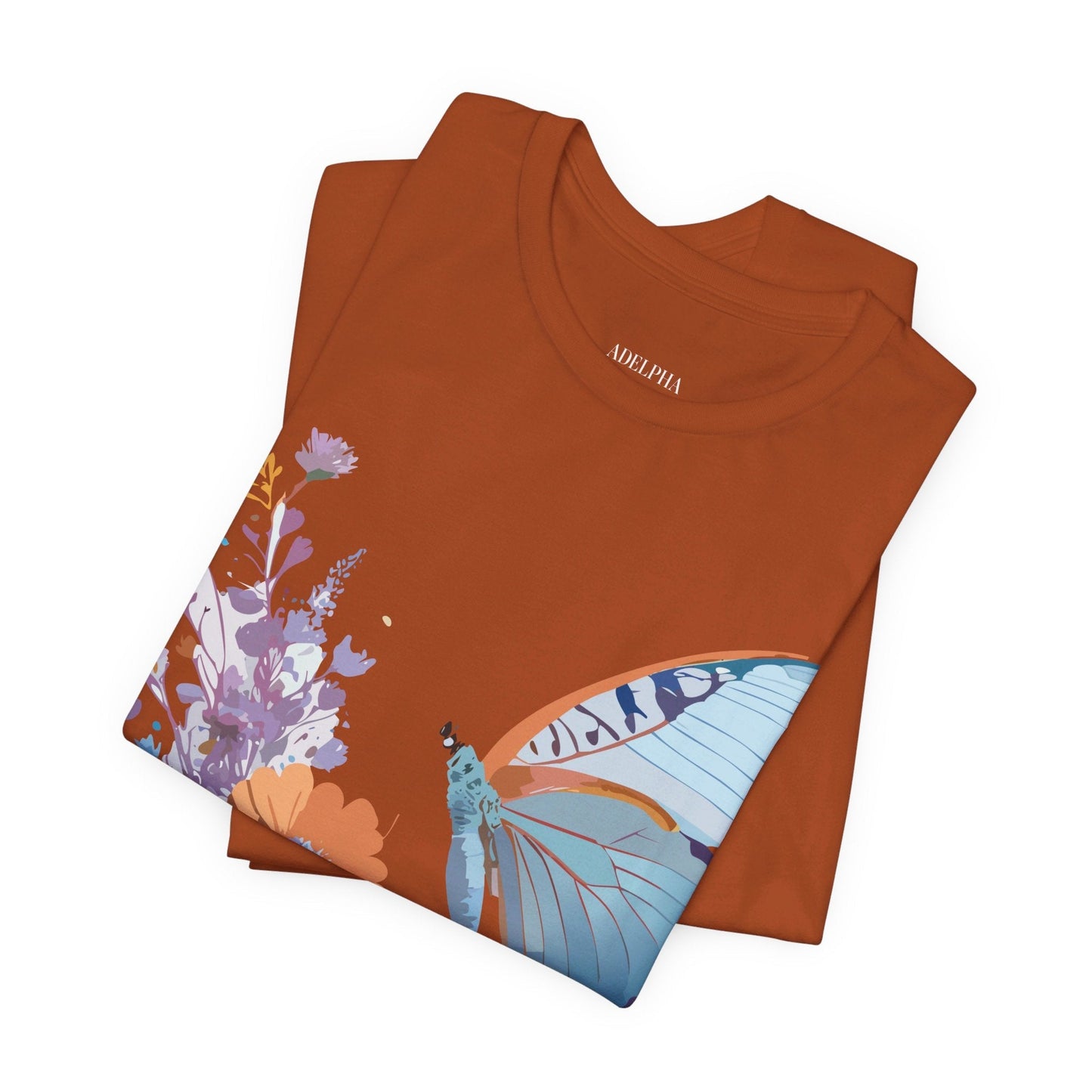 Butterfly Graphic Tee Unisex Jersey Short Sleeve Vintage Inspired Adelpha Art