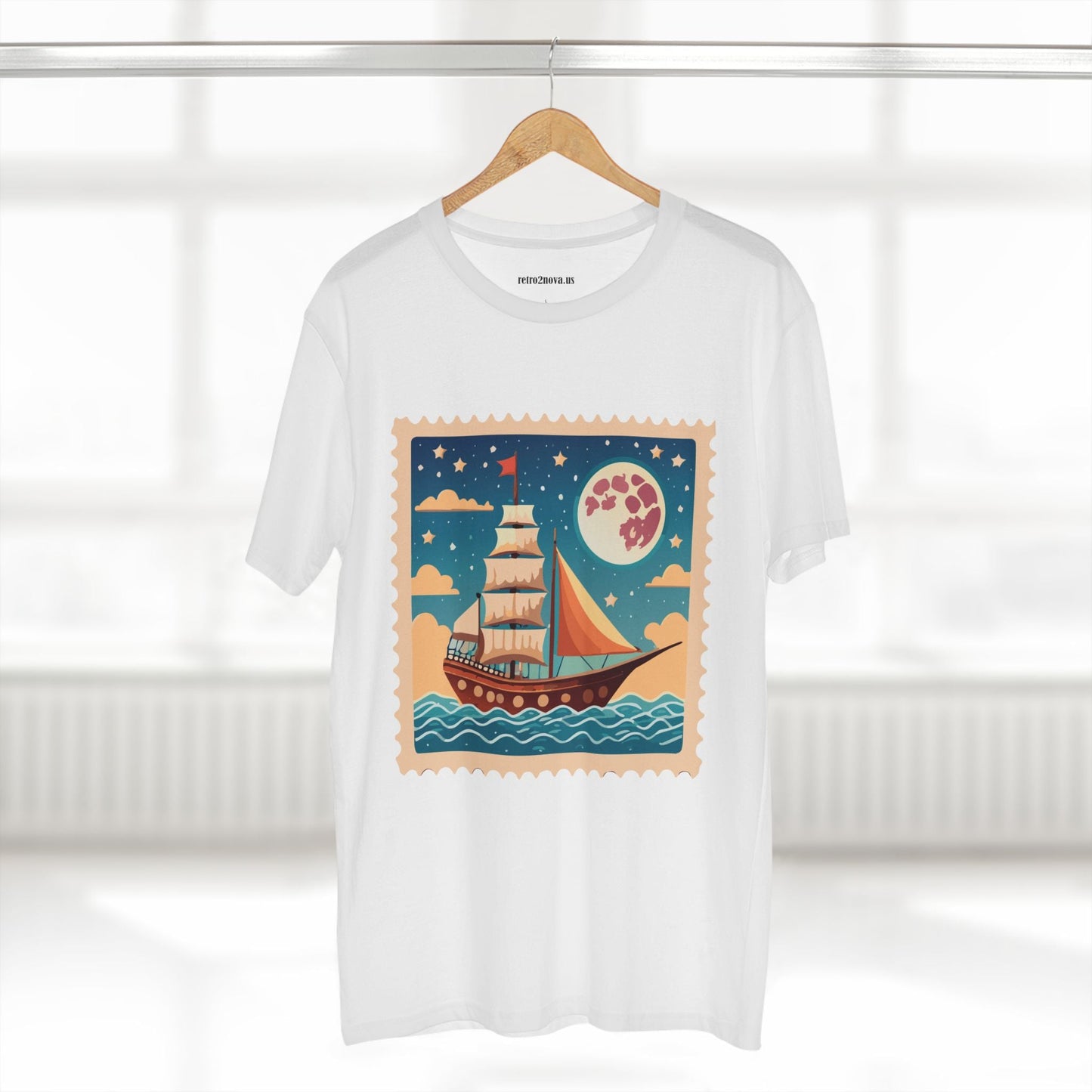 Postage Stamp Shirt Unisex Premium Cotton Tee With Original Art Design By Retro2Nova