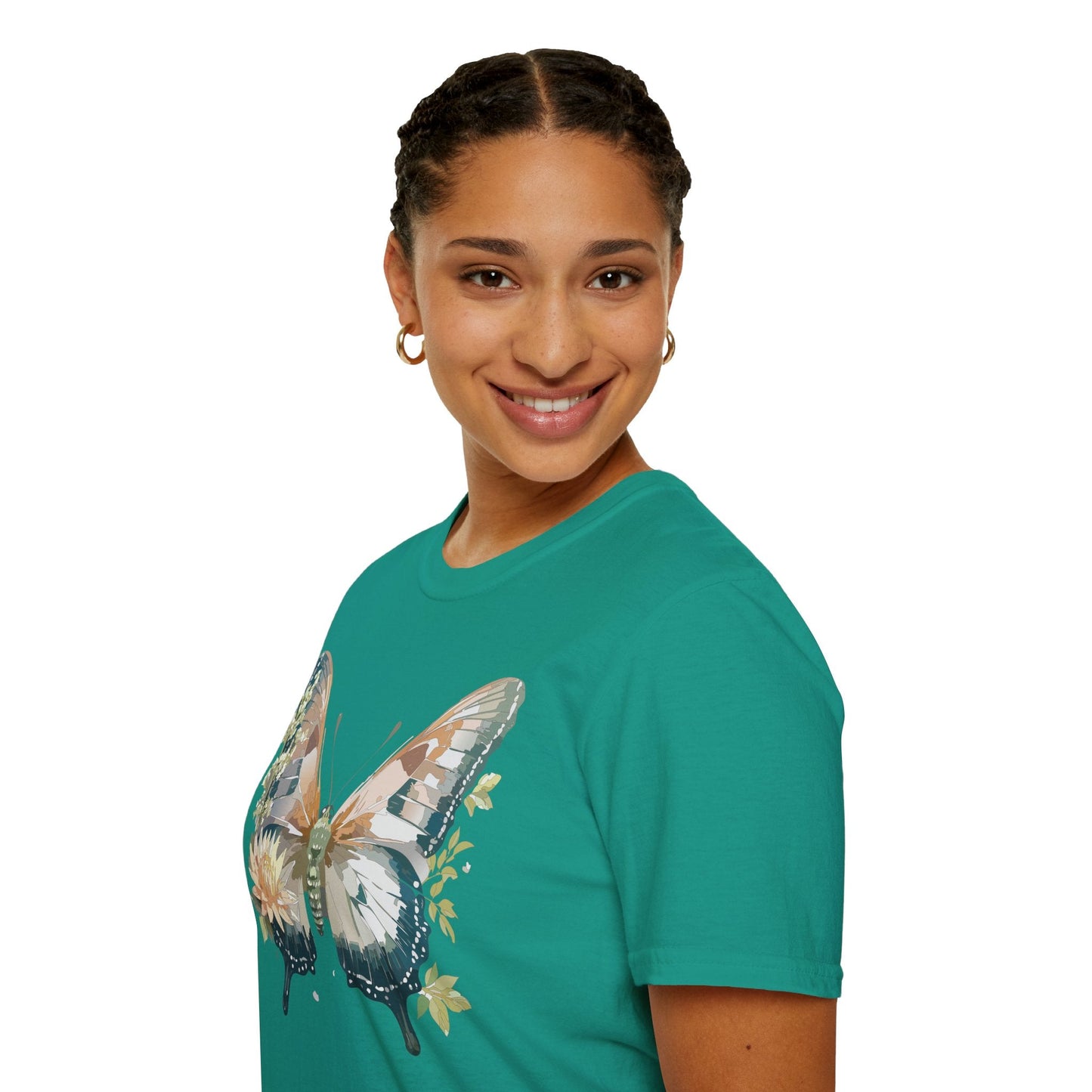Unisex Butterfly Shirt Monarch Butterfly Tee Softstyle Gildan 64000 100 Cotton Breathable