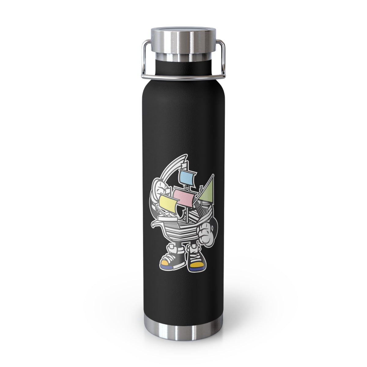 22oz Copper Insulated Water Bottle with Cartoon Design - CV47